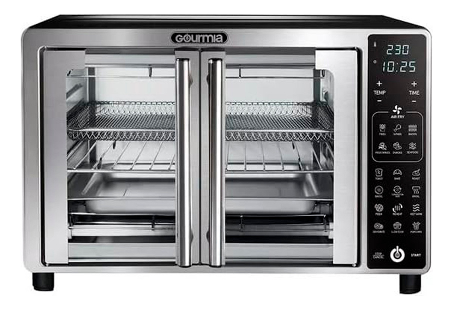 Horno Freidora de Aire Gourmia 24 l Acero Inoxidable