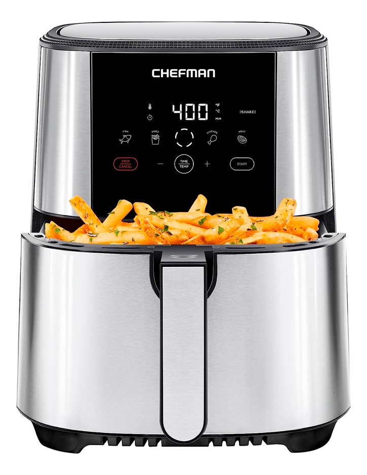 Freidora de Aire Chefman Rj38sqss5t 5l Turbo Touch $2,499