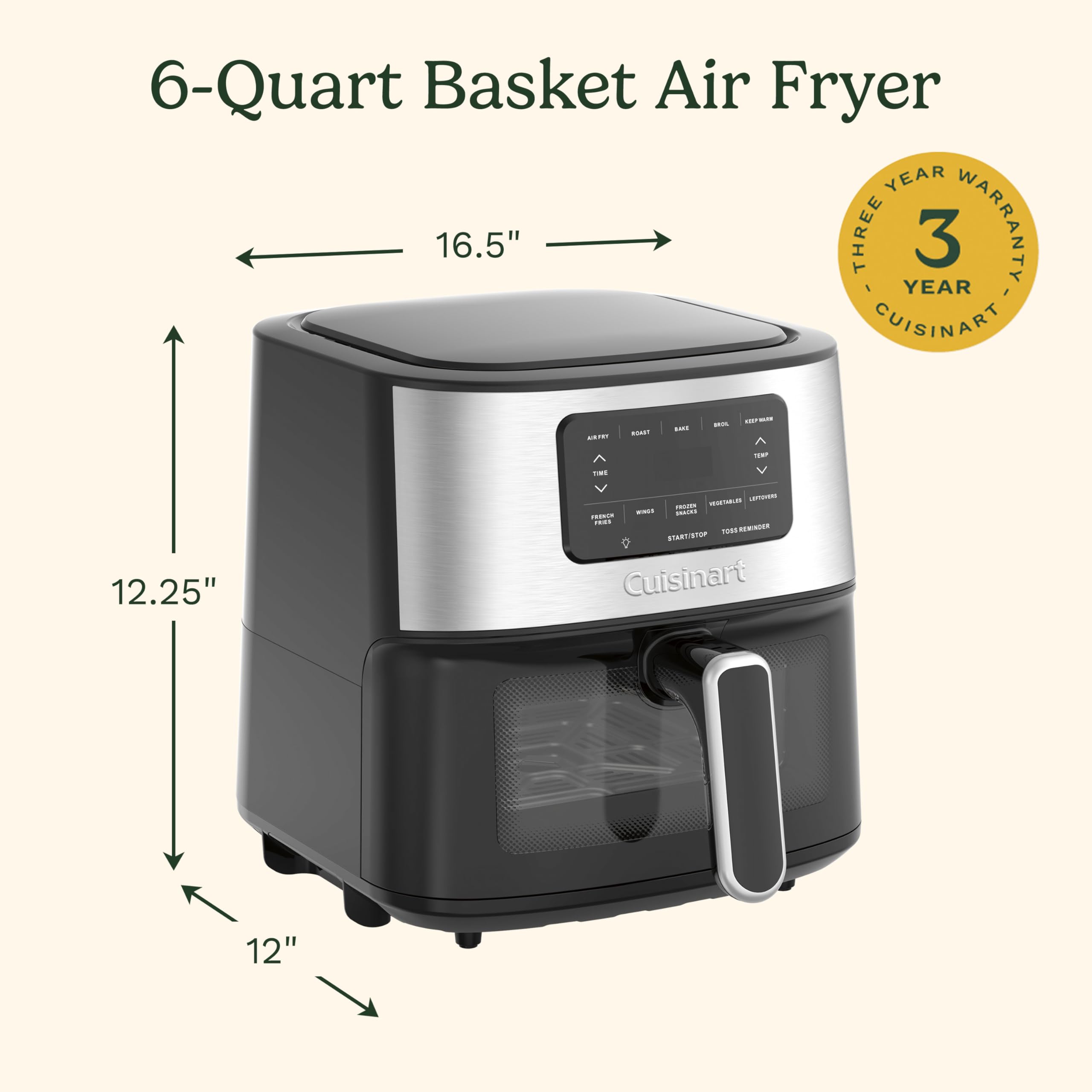 Foto 4 pulgar | Horno Air Freyer Cuisinart  6 l con 5 Ajustes Preestablecidos - Venta Internacional
