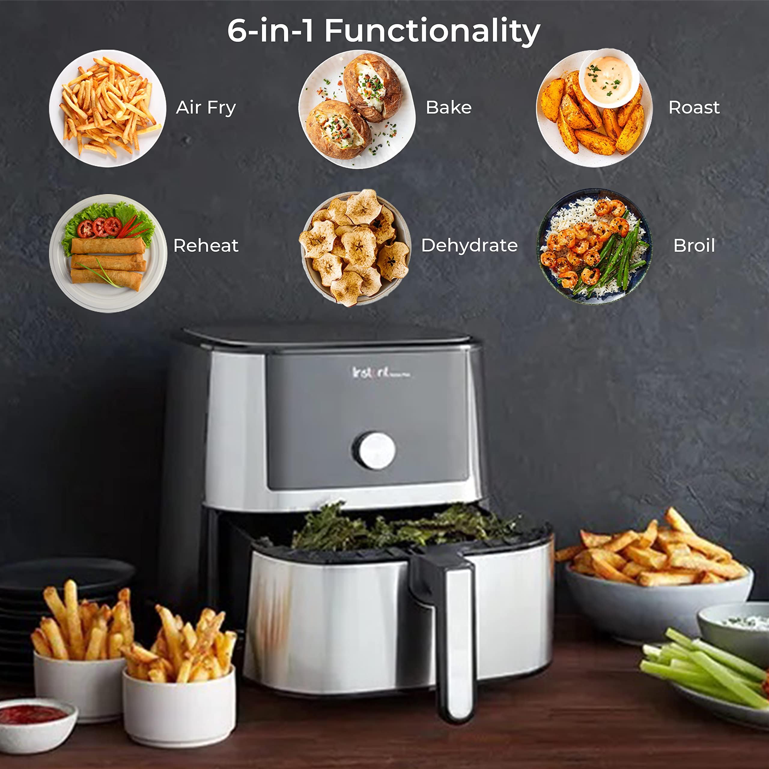 Foto 3 pulgar | Freidora de Aire Instant Pot Vortex Plus 6QT XL 6 en 1 - Venta Internacional