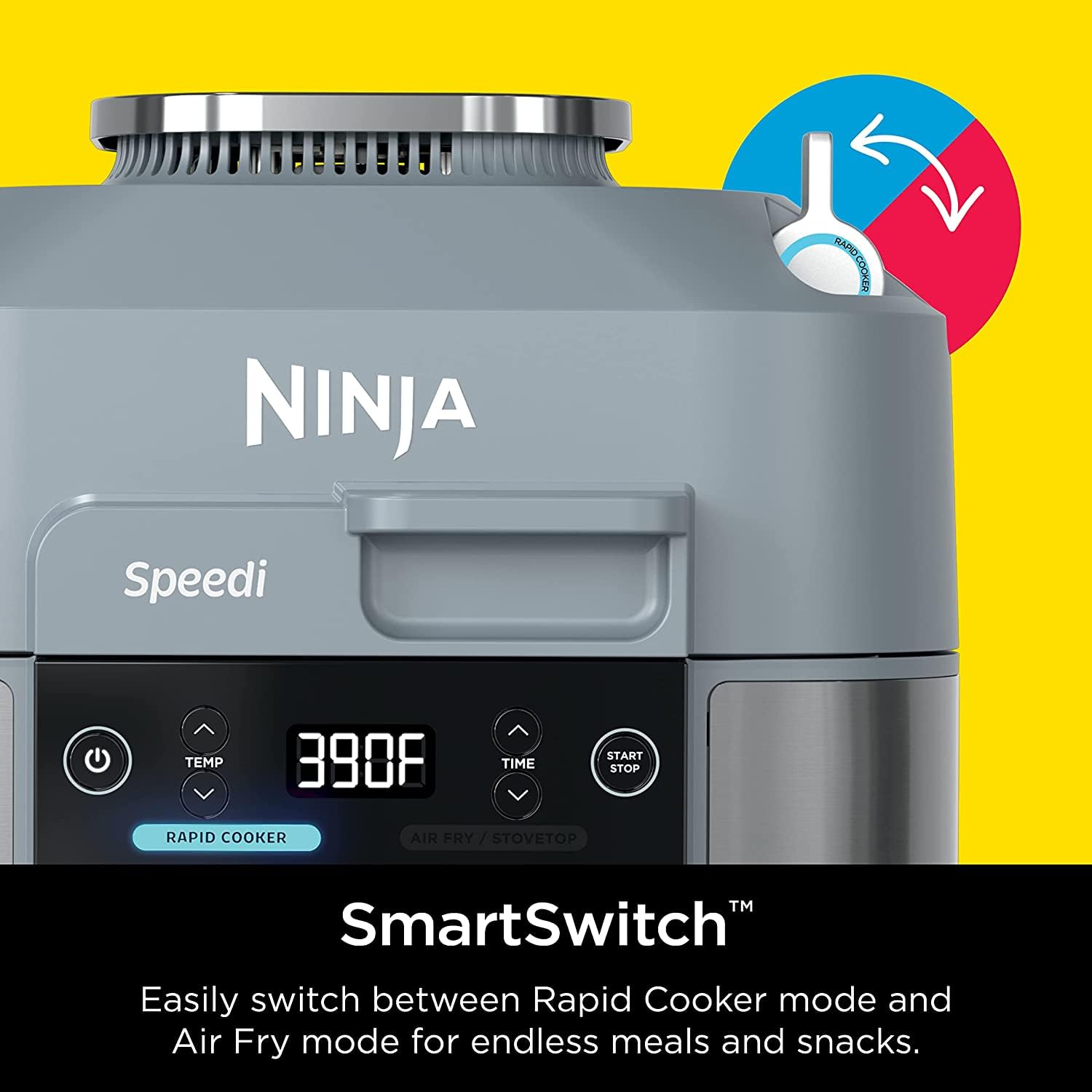 Foto 7 pulgar | Cocina Y Freidora Ninja Speedi Rapid 6l 12 En 1 Gris Claro - Venta Internacional