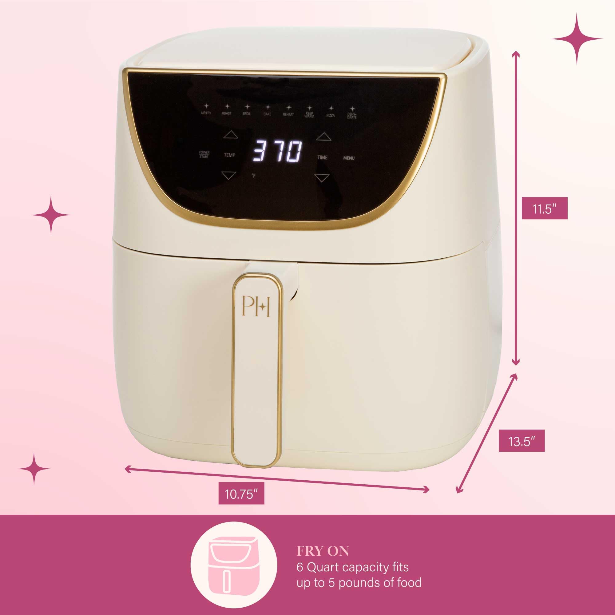 Foto 7 pulgar | Air Fryer Paris Hilton Pantalla Táctil  - Venta Internacional