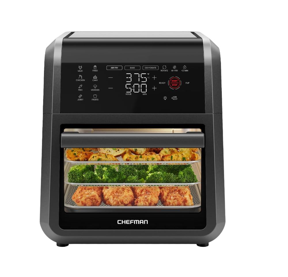 Air Fryer Chefman 6 en 1 con 12 Ajustes Preestablecidos - Venta Internacional