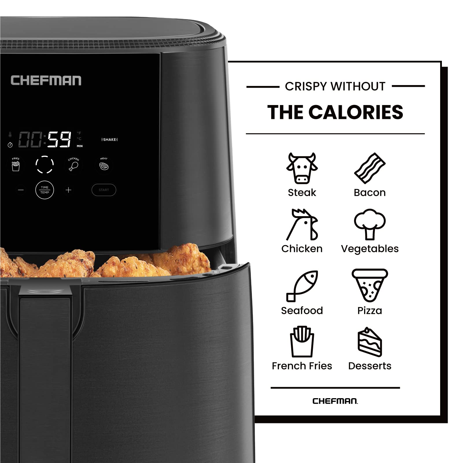 Foto 8 pulgar | Air Fryer Chefman Turbofry Touch - Venta Internacional