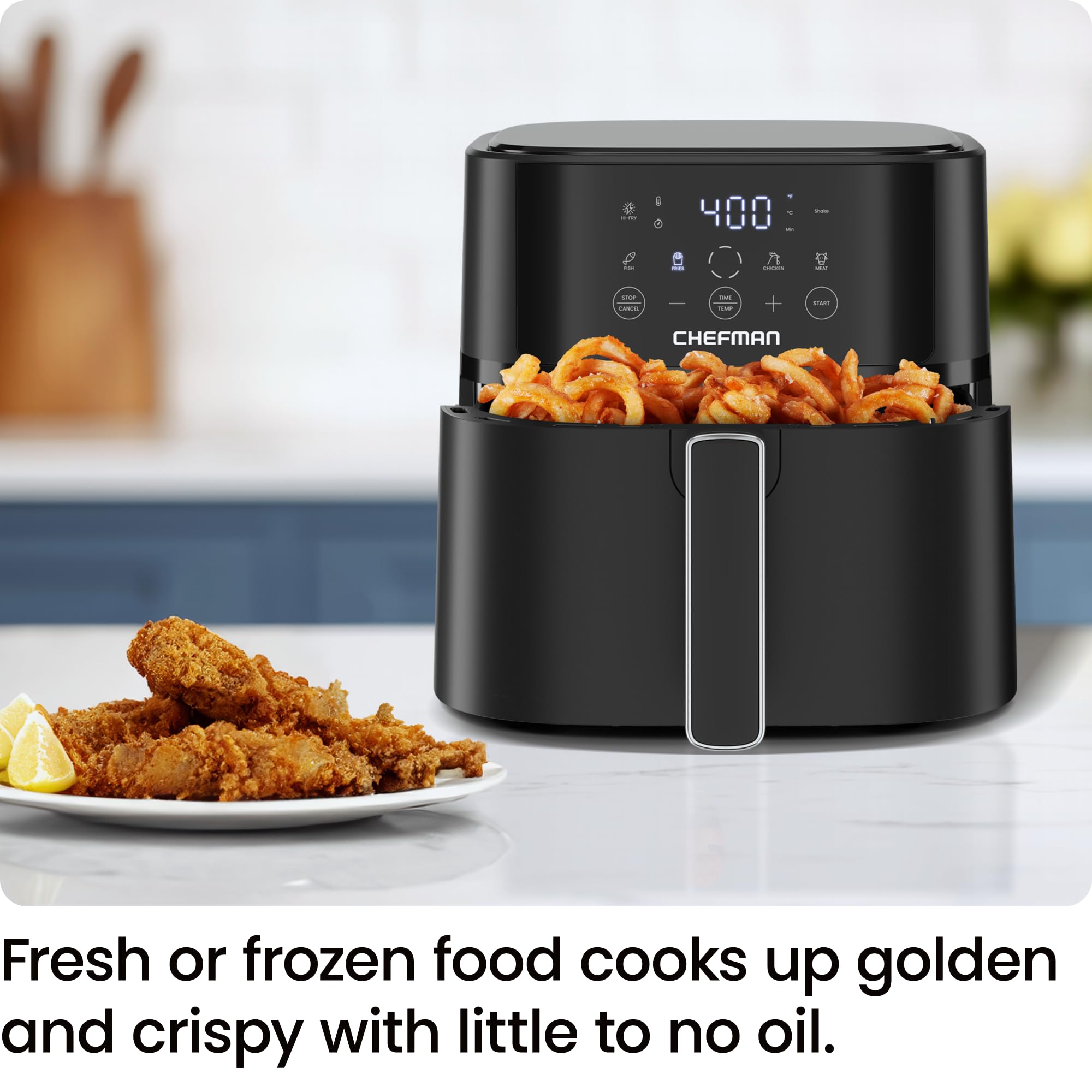 Foto 3 pulgar | Air Fryer Chefman 6 Litros con Tecnología Hi-fry Negro - Venta Internacional