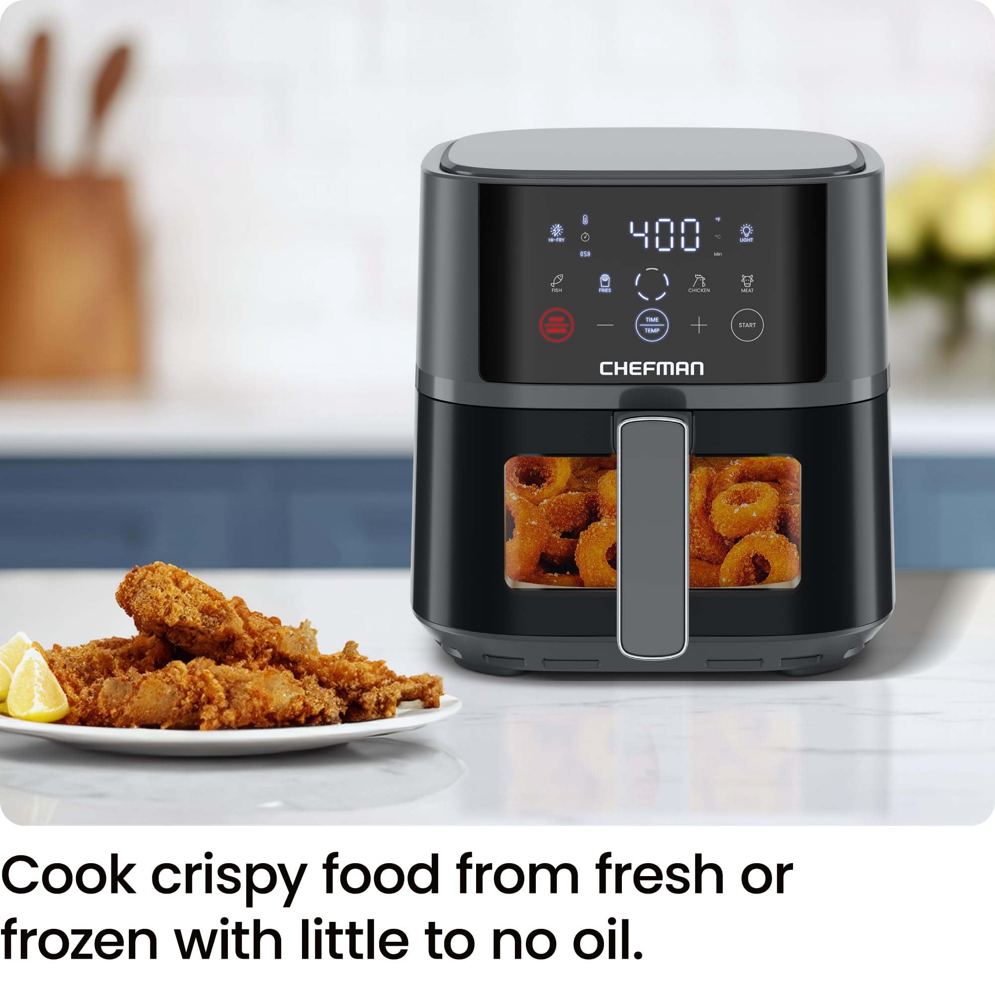 Foto 3 pulgar | Air Fryer Chefman 4 L Hi-fry Gris - Venta Internacional