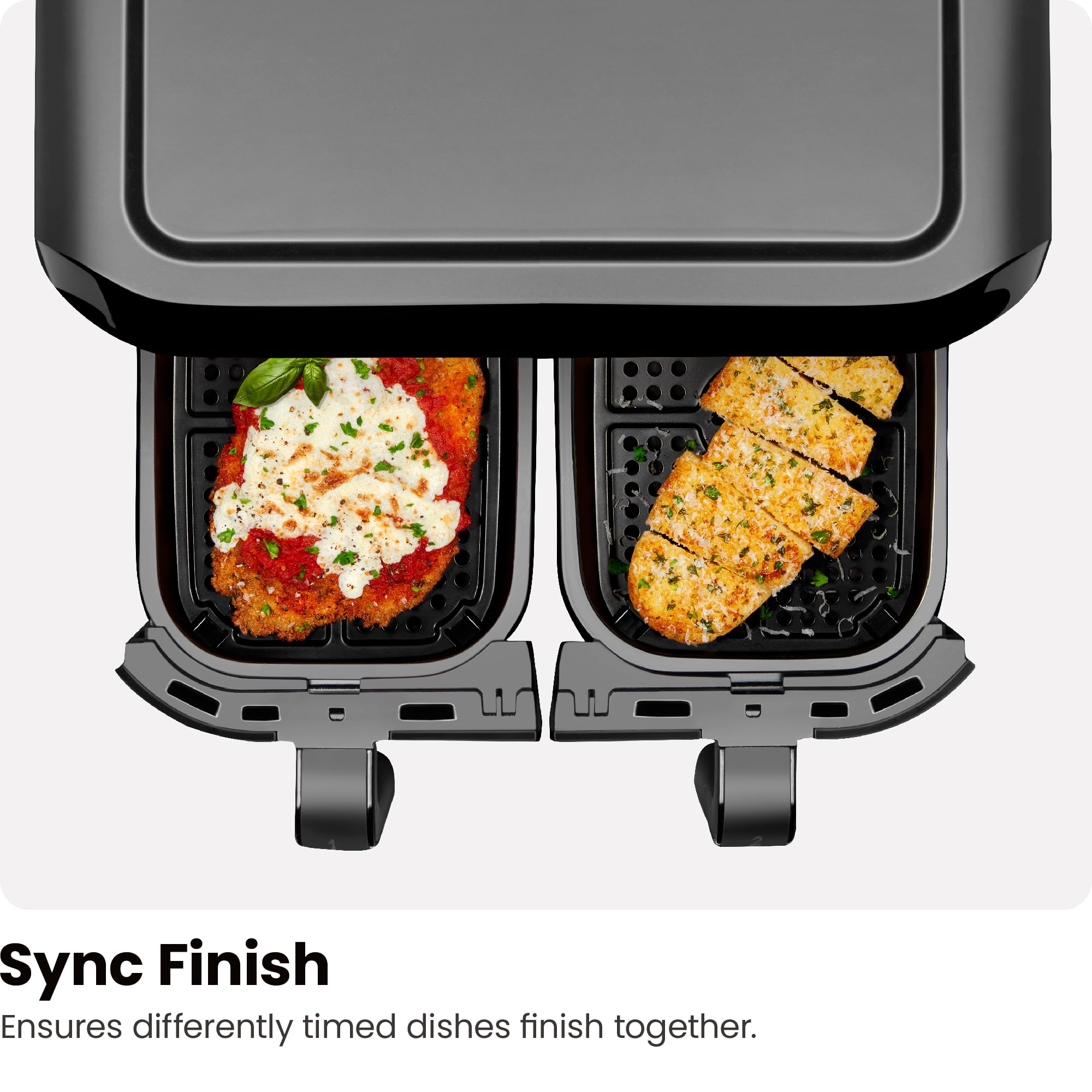 Foto 7 | Freidora de Aire Chefman Dual Basket de 6 L-Venta Internacional