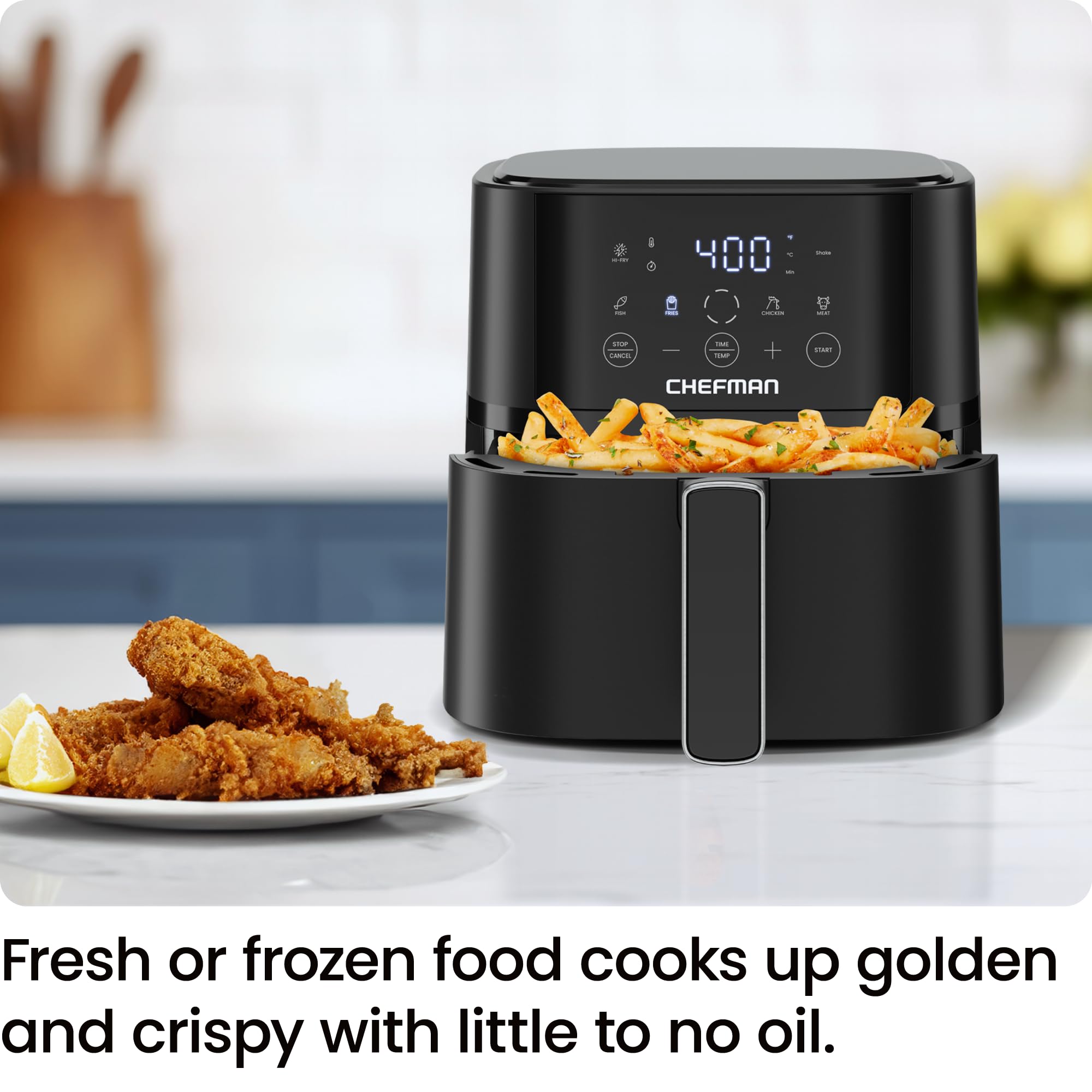 Foto 3 pulgar | Air Fryer Chefman 4l con Tecnología Hi-fry Negra - Venta Internacional