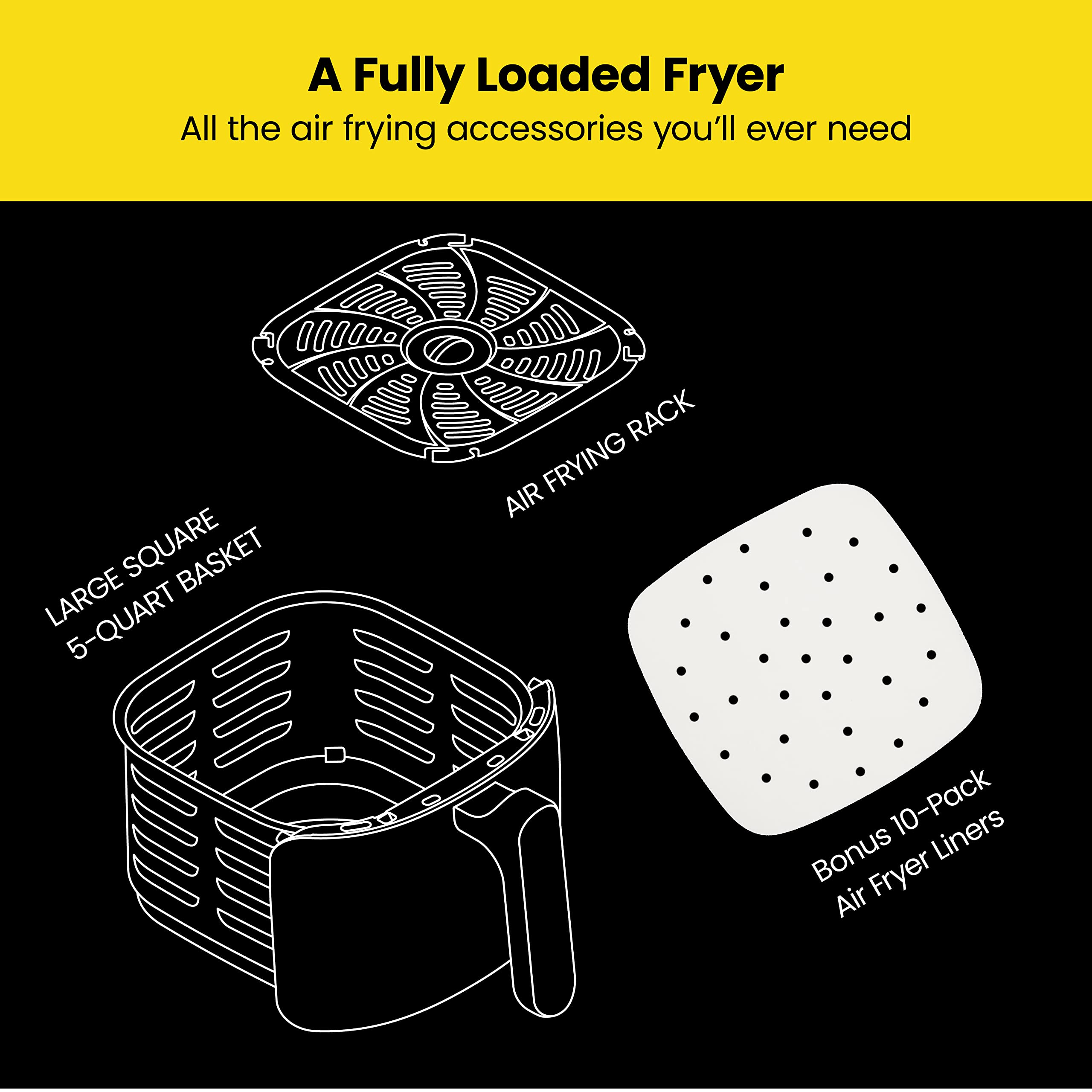 Foto 5 | Freidora de Aire Chefman Turbofry 5 Litros - Venta Internacional