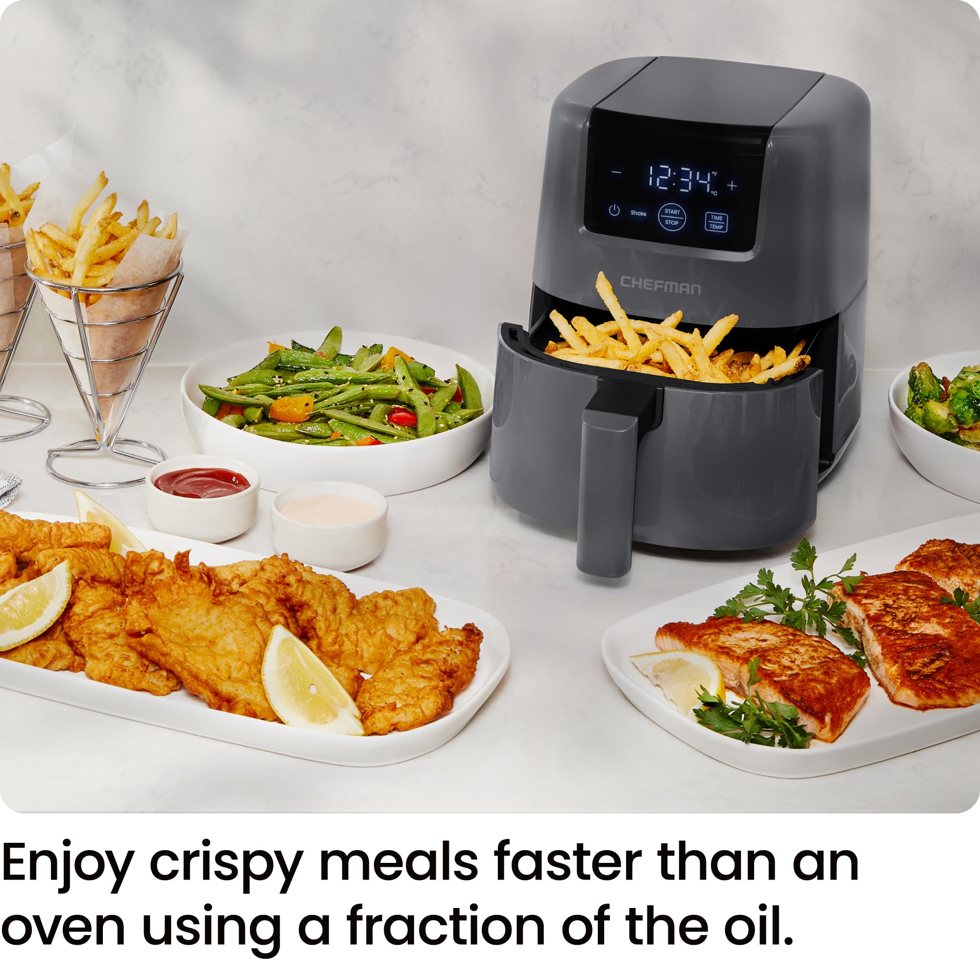 Foto 3 pulgar | Air Fryer Chefman Digital 2 Litros - Venta Internacional