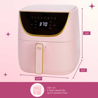 Foto 5 | Air Fryer Paris Hilton, Grande, Con Capacidad Para 6 Cuartos De Galón, Rosa, 8 En 1 - Venta Internacional.
