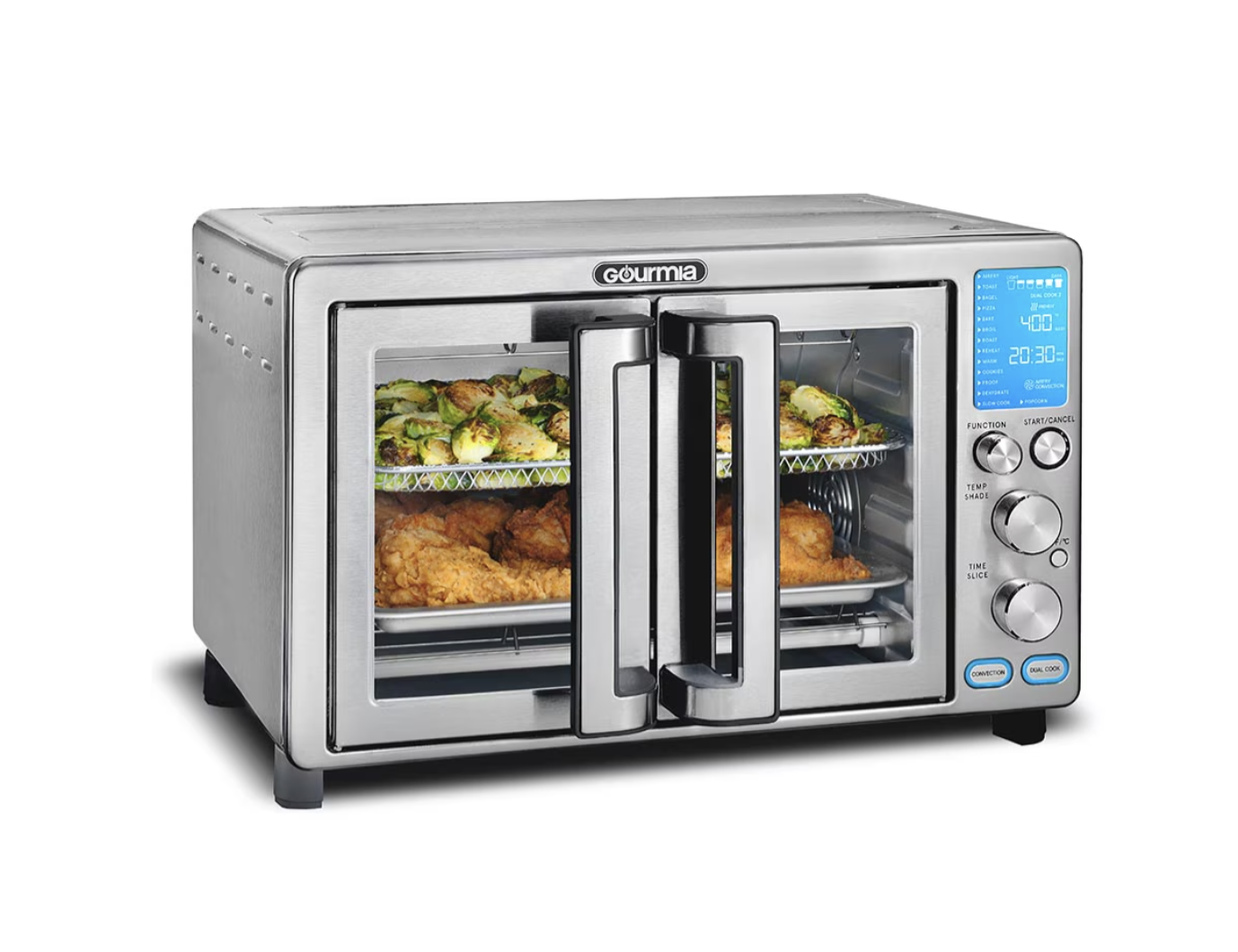 Horno Eléctronico Gourmia 24 L 2 Puertas