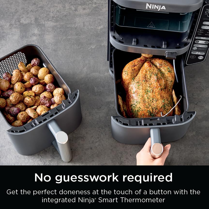 Foto 4 pulgar | Freidora Air Fryer Ninja Doublestack Xl Smart 10 Litros 6 En 1 2 Cestas - Venta Internacional