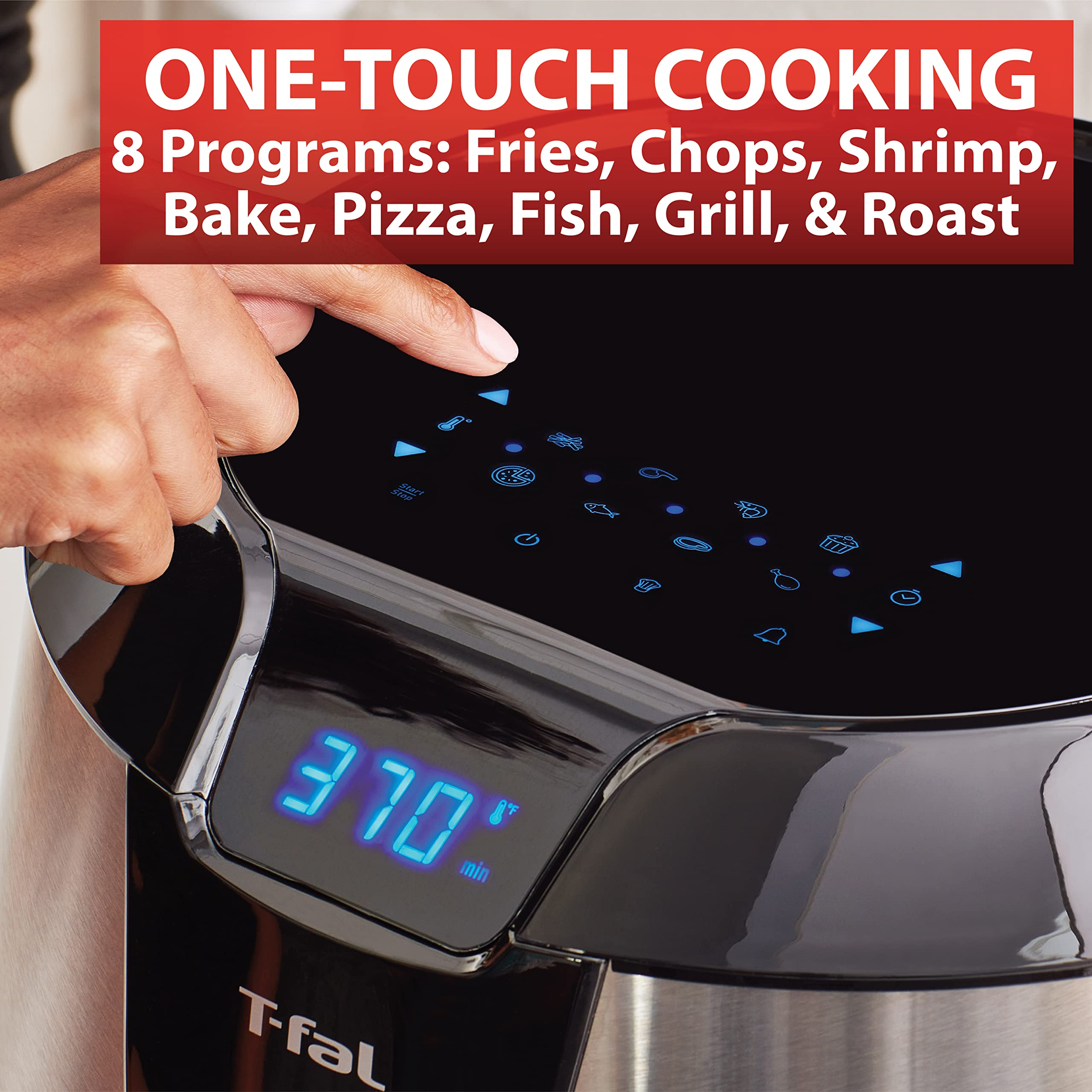 Foto 6 pulgar | Combinación De Freidora Y Parrilla T-fal Easy Fry Xxl 5.6 L, Negro Y Acero Inoxidable - Venta Internacional.