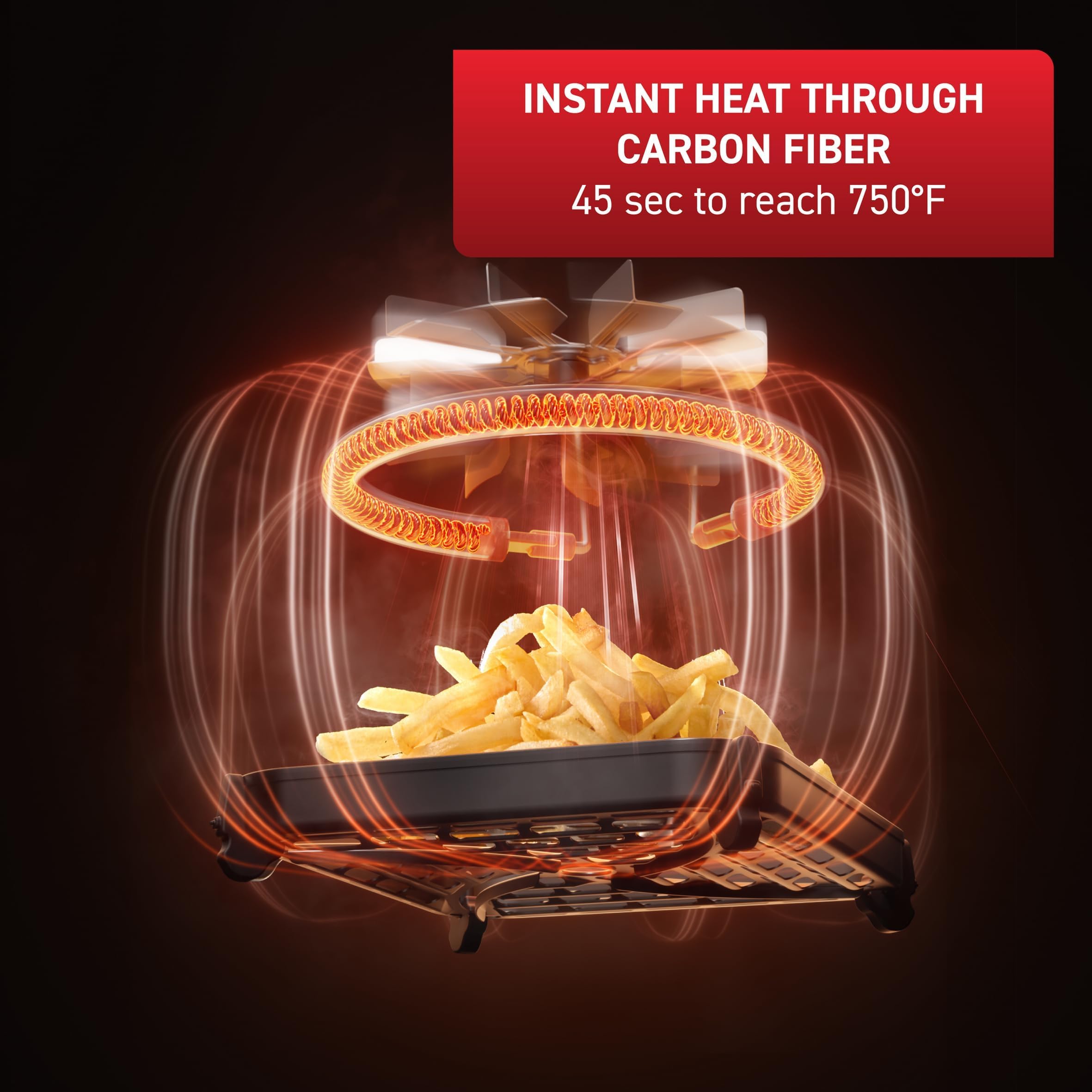 Foto 5 pulgar | Air Fryer T-fal, Infrarrojo, 6.3 Cuartos De Galón, 1550 W, Táctil Digital, Negra - Venta Internacional.