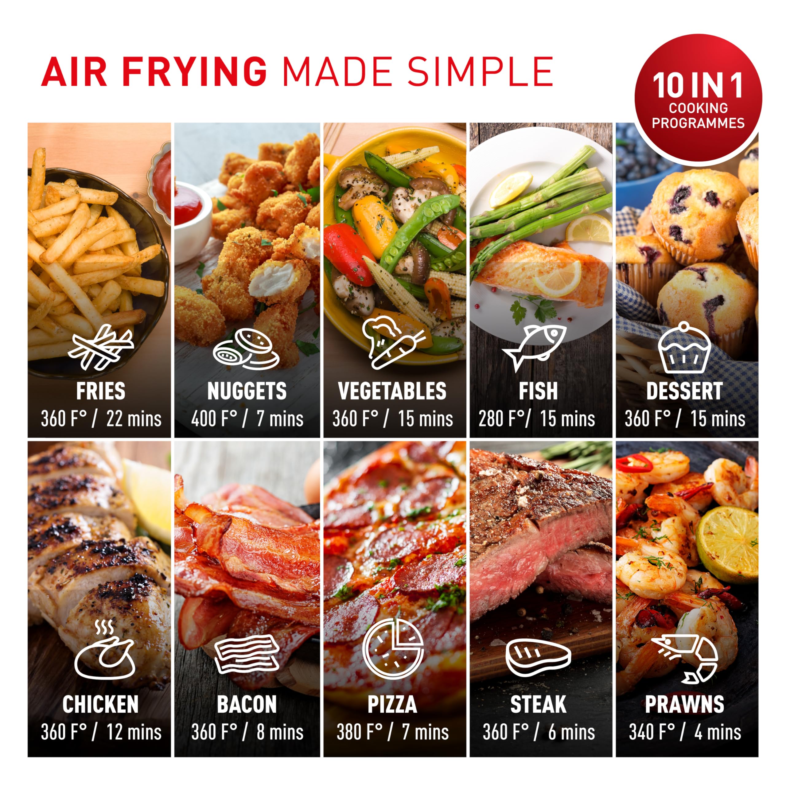 Foto 2 | Freidora T-fal Easy Fry De 5 Litros De Capacidad Para 10 Programas Automáticos Gris - Venta Internacional