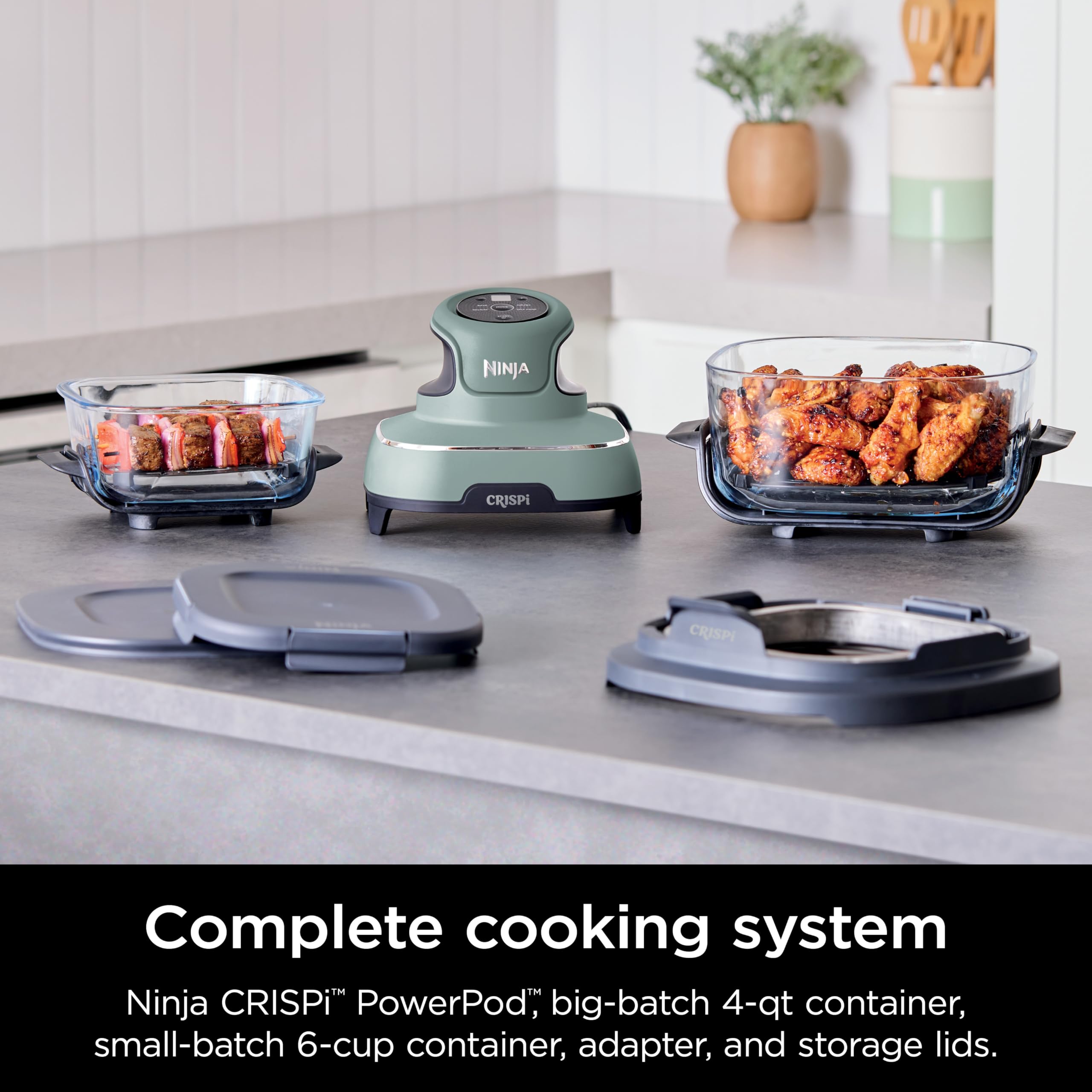 Foto 3 pulgar | Contenedores De Vidrio Air Fryer Ninja Crispi Fn101sg De 4 Litros Y 1,5 Litros - Venta Internacional.