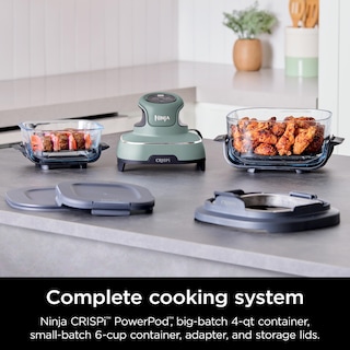 Foto 2 | Contenedores De Vidrio Air Fryer Ninja Crispi Fn101sg De 4 Litros Y 1,5 Litros - Venta Internacional.