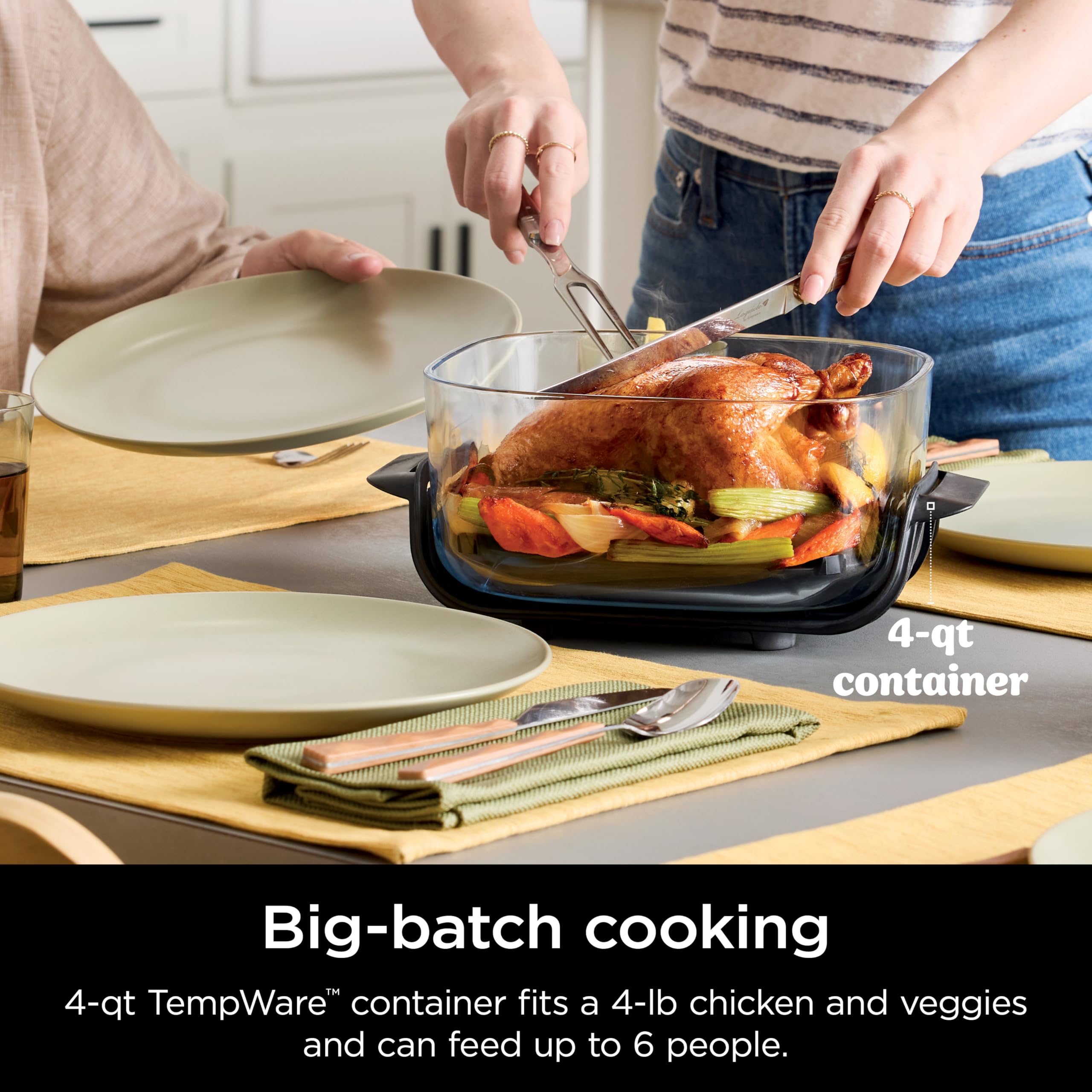 Foto 5 pulgar | Contenedores De Vidrio Air Fryer Ninja Crispi Fn101sg De 4 Litros Y 1,5 Litros - Venta Internacional.