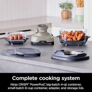 Foto 2 | Freidora Ninja Crispi de Cooking System 4 Litros y 1,5 Litros Contenedores de Vidrio - Venta Internacional