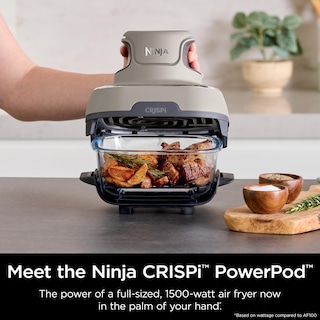 Foto 3 | Freidora Ninja Crispi de Cooking System 4 Litros y 1,5 Litros Contenedores de Vidrio - Venta Internacional