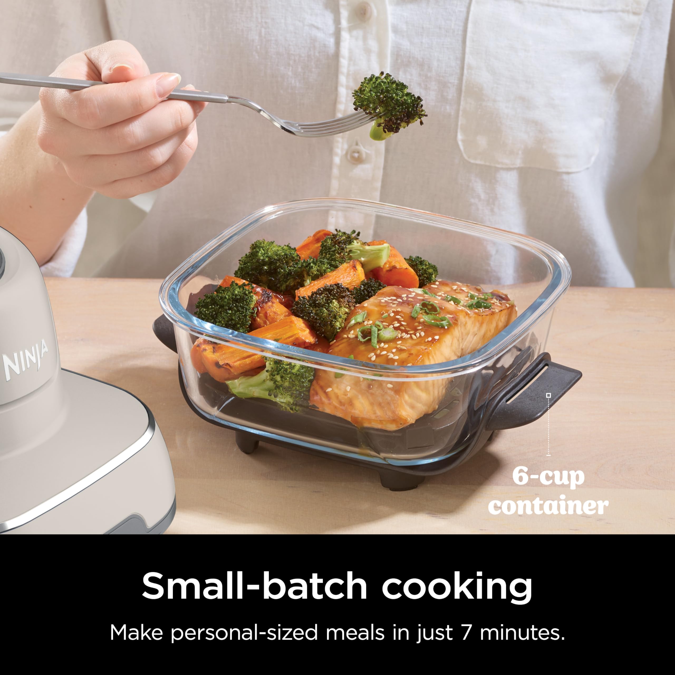 Foto 7 pulgar | Freidora Ninja Crispi de Cooking System 4 Litros y 1,5 Litros Contenedores de Vidrio - Venta Internacional