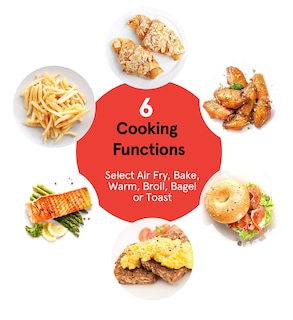 Foto 5 | Horno Air Fryer Gourmia Gtf7350 6 En 1 De Acero Inoxidable - Venta Internacional.