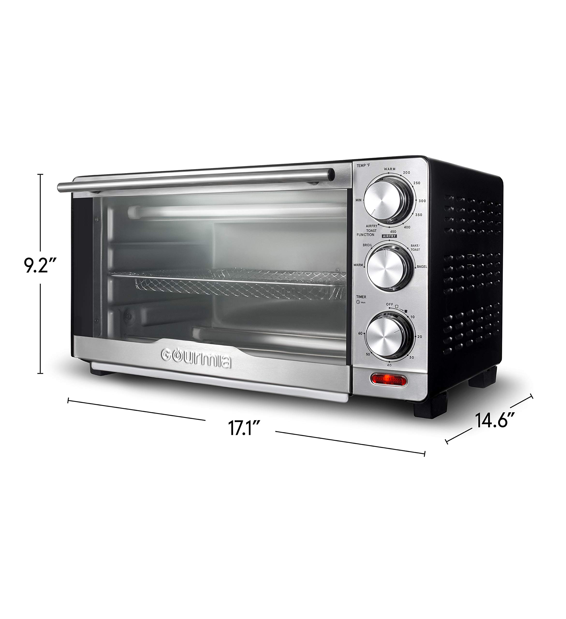 Foto 8 pulgar | Horno Air Fryer Gourmia Gtf7350 6 En 1 De Acero Inoxidable - Venta Internacional.