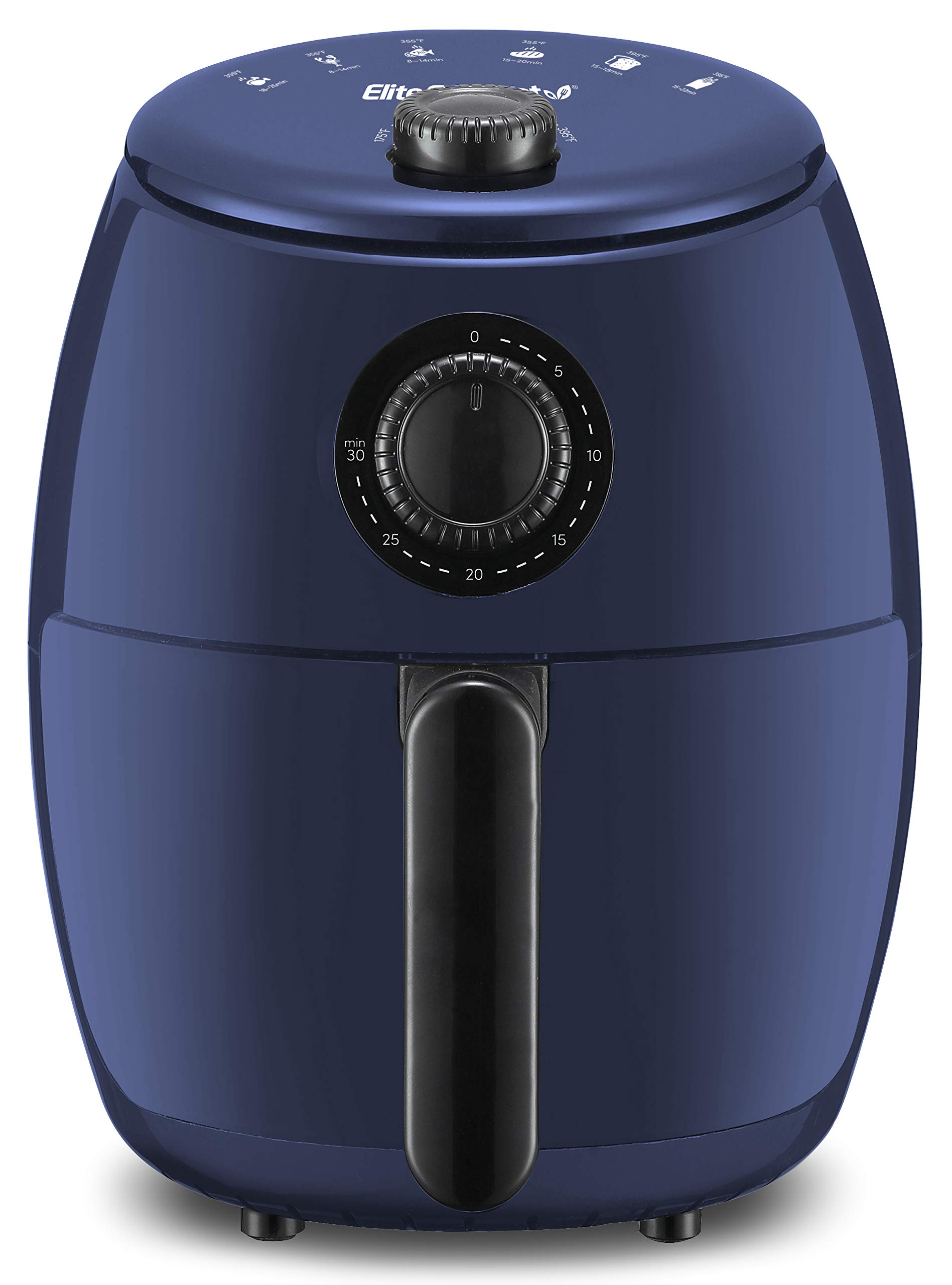 Freidora Eléctrica De Aire Caliente Elite Gourmet Eaf-0201bg 2.1l Azul Gris - Venta Internacional.