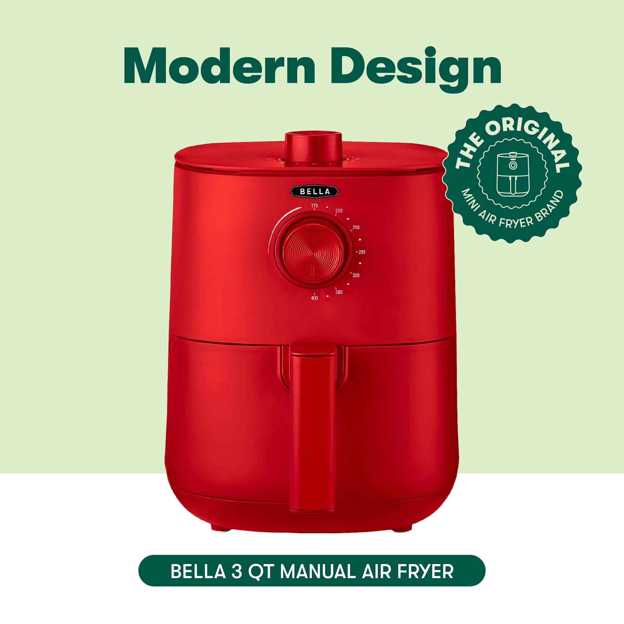 Foto 3 pulgar | Freidora Bella, Manual, Multicocina 5 En 1, De 3 Cuartos De Galón, Rojo Mate - Venta Internacional.