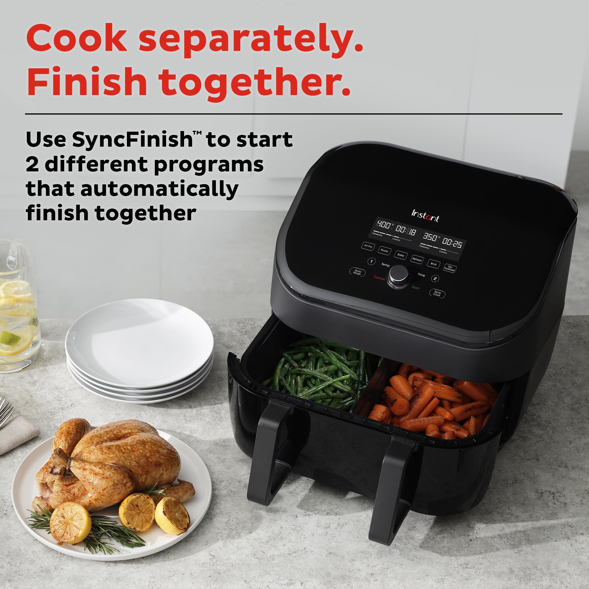 Foto 4 pulgar | Olla Instantánea Air Fryer Versazone 9qt 8 En 1 Con Incluso Crisp Black - Venta Internacional.