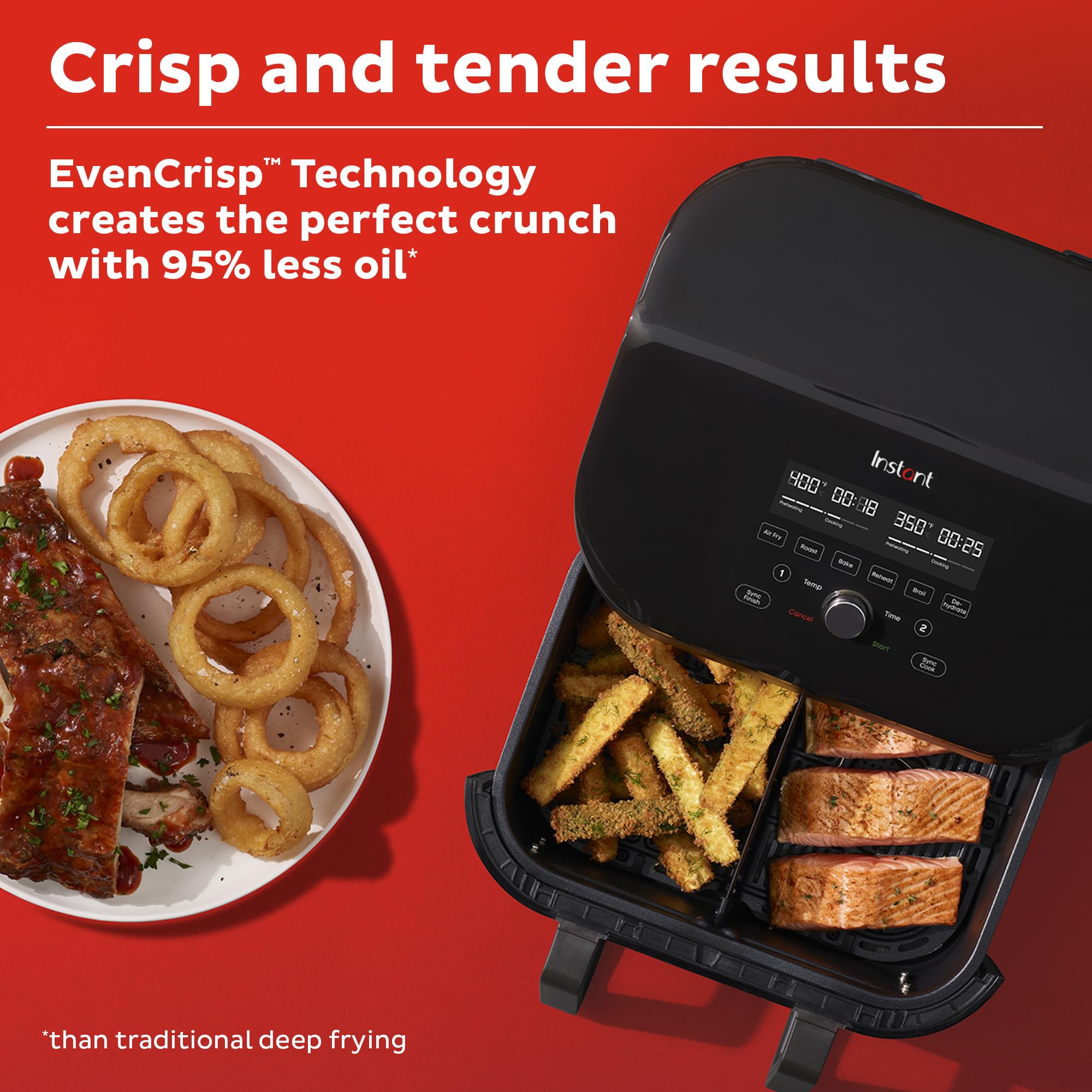 Foto 7 pulgar | Olla Instantánea Air Fryer Versazone 9qt 8 En 1 Con Incluso Crisp Black - Venta Internacional.