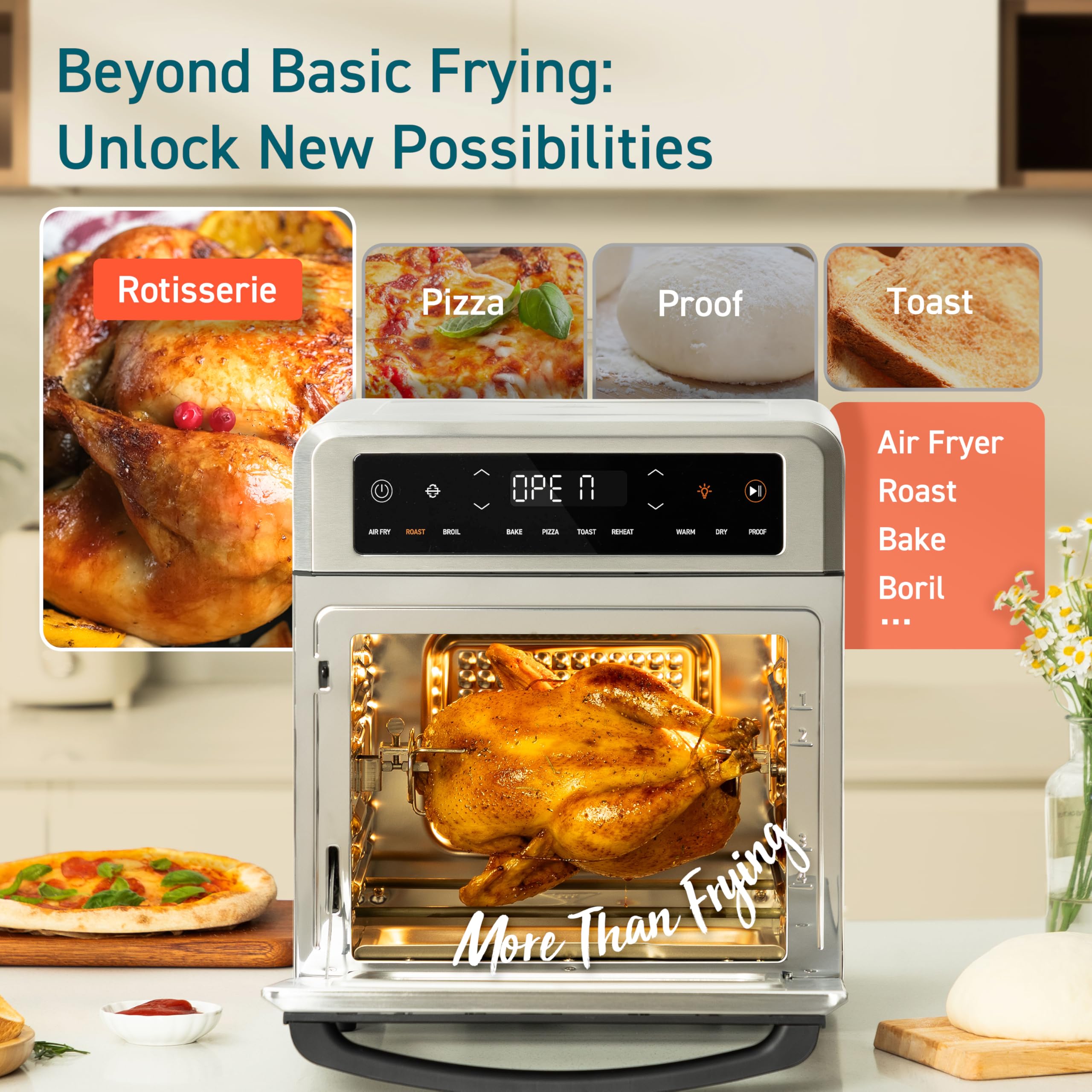 Foto 3 pulgar | Horno Air Freyer Cosori De 13 Cuartos De Galón Con Asador Y 6 Accesorios - Venta Internacional.