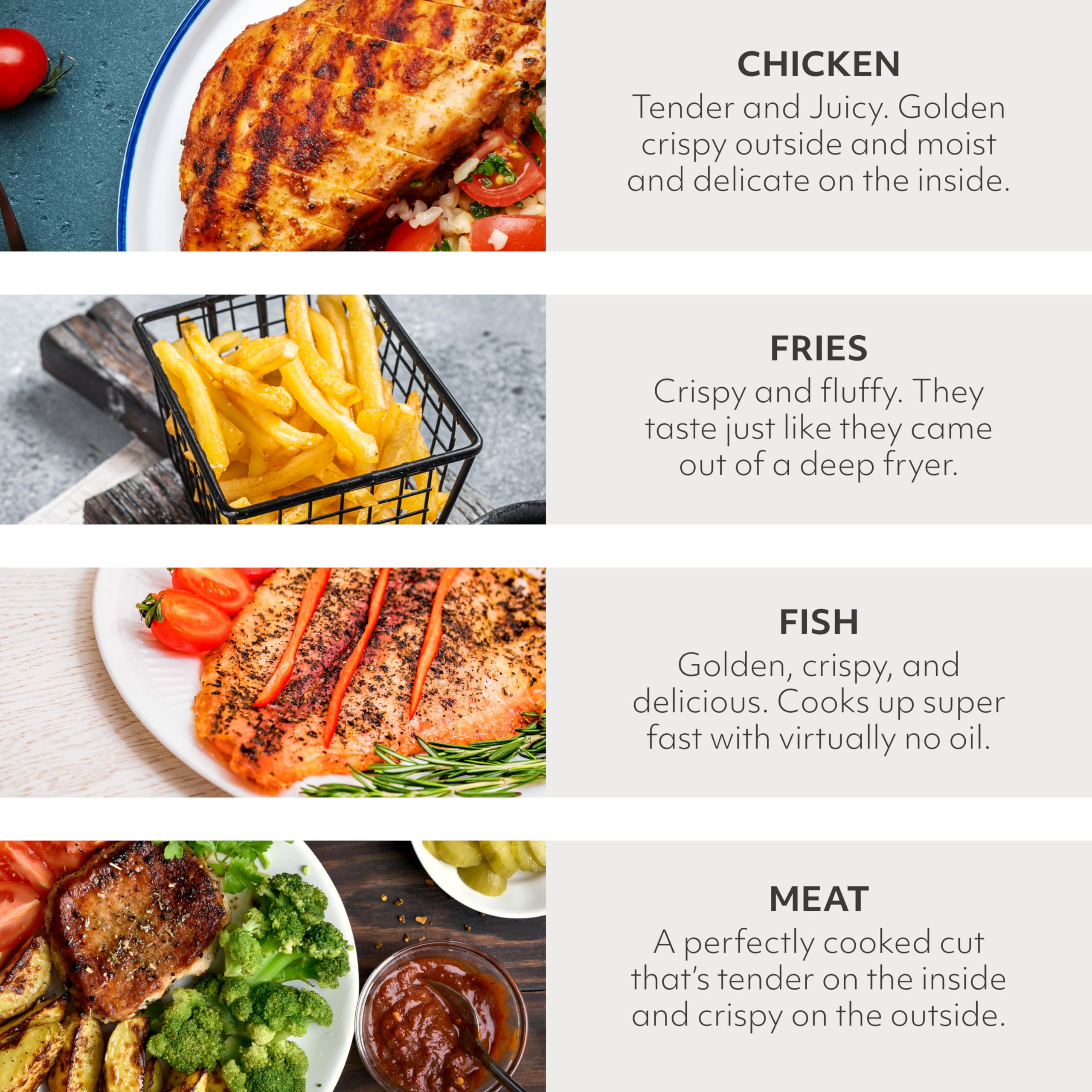 Foto 5 pulgar | Air Fryer Sur La Table Kitchen Essentials, 8 Litros, 1500 W, 5 En 1 - Venta Internacional.