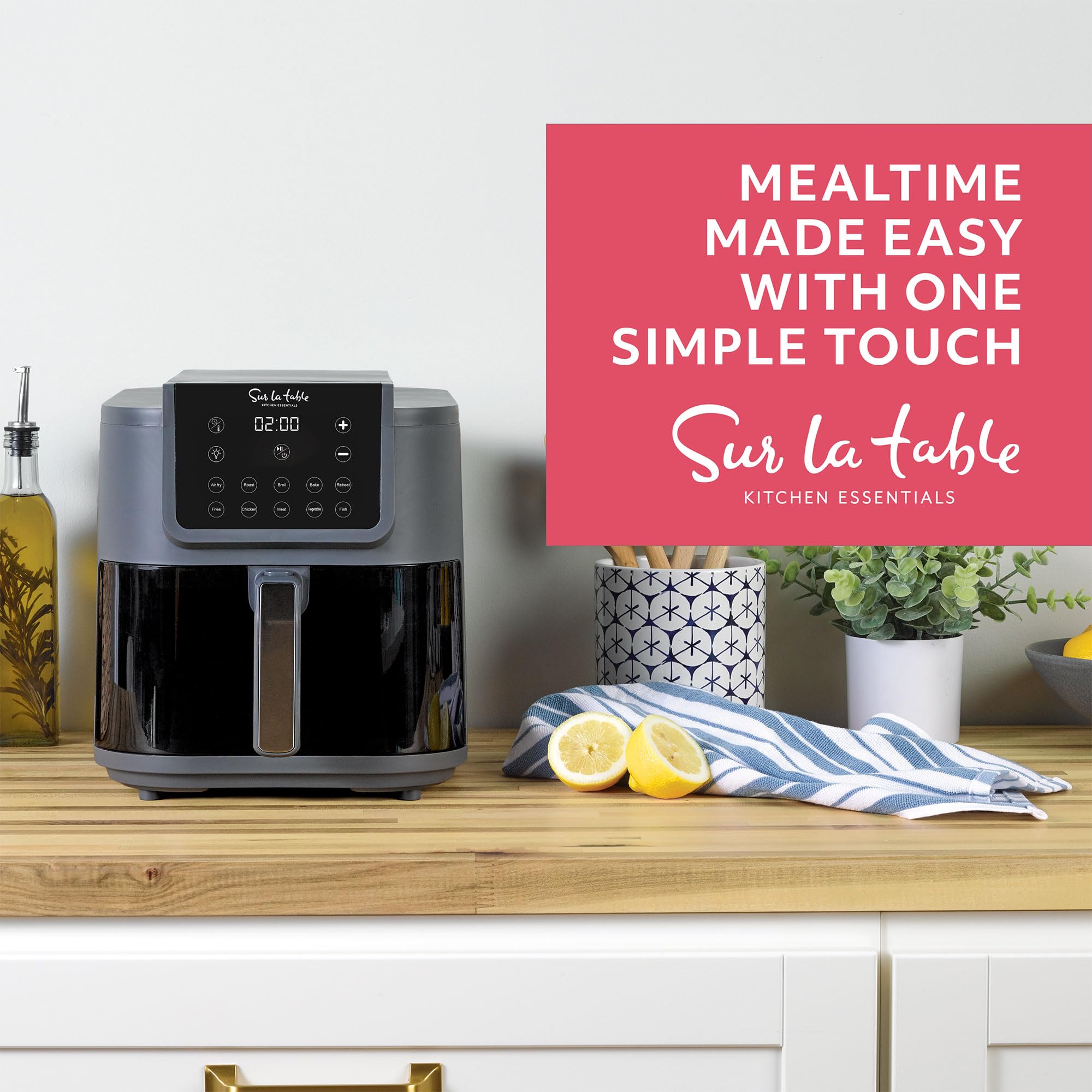 Foto 7 pulgar | Air Fryer Sur La Table Kitchen Essentials, 8 Litros, 1500 W, 5 En 1 - Venta Internacional.
