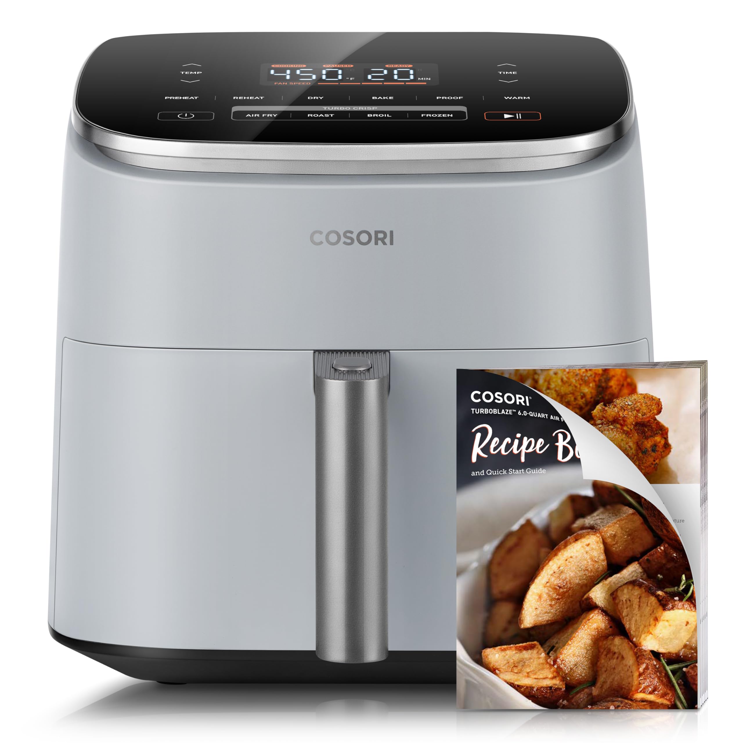 Foto 2 pulgar | Air Fryer Cosori 9 En 1, 6 Litros, 5 Velocidades De Ventilador, 450 °f, Gris Claro - Venta Internacional.