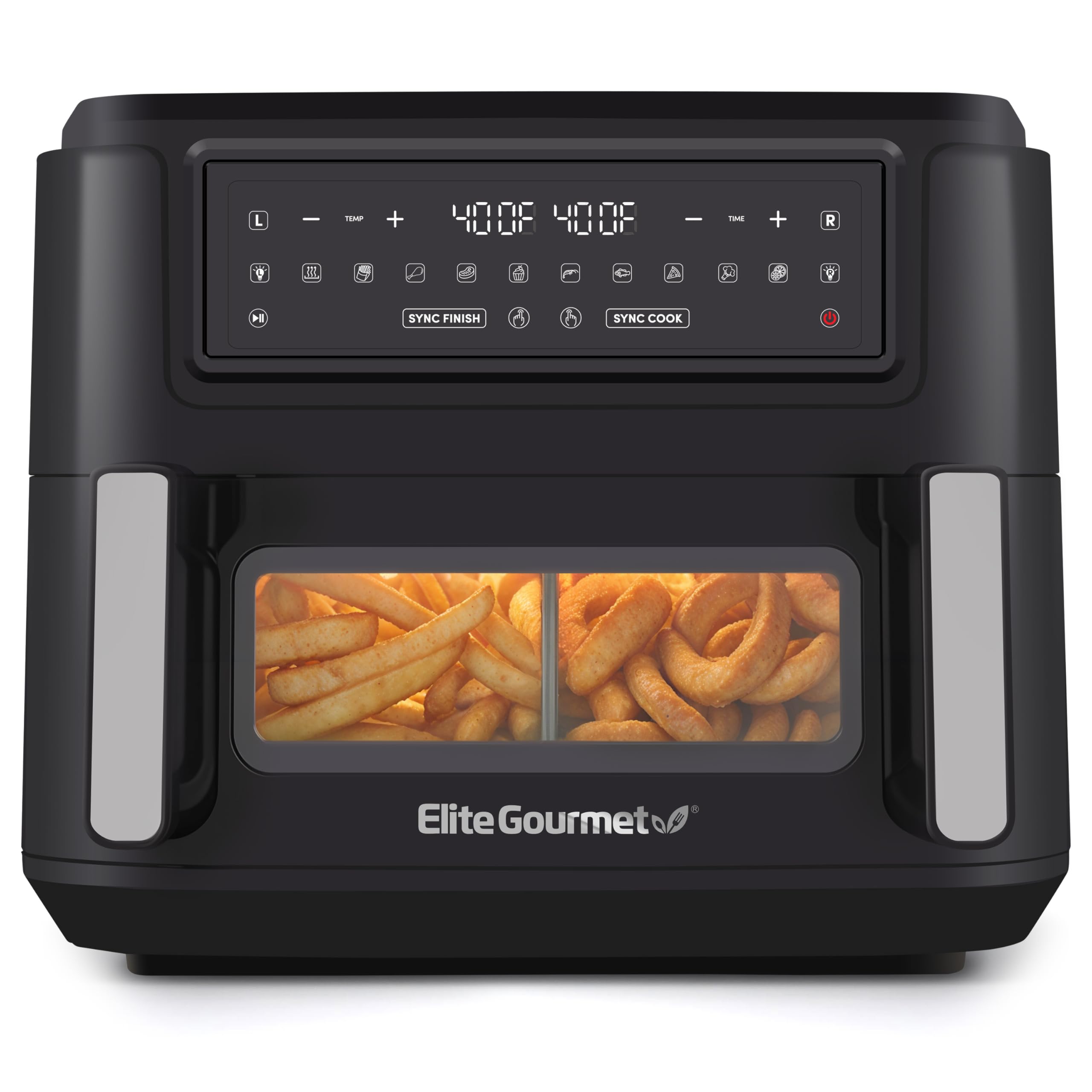 Foto 2 pulgar | Horno Air Freyer Elite Gourmet Eaf1055d, 11 L, Doble Zona, 1600 W, Negro - Venta Internacional.