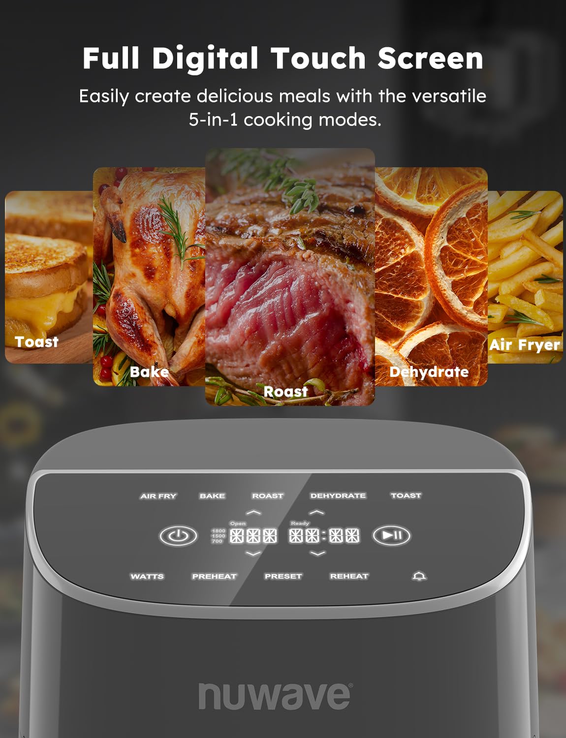 Foto 7 pulgar | Pantalla Táctil Digital Air Fryer Nuwave Brio Plus De 8 Litros Sin Pfas - Venta Internacional.