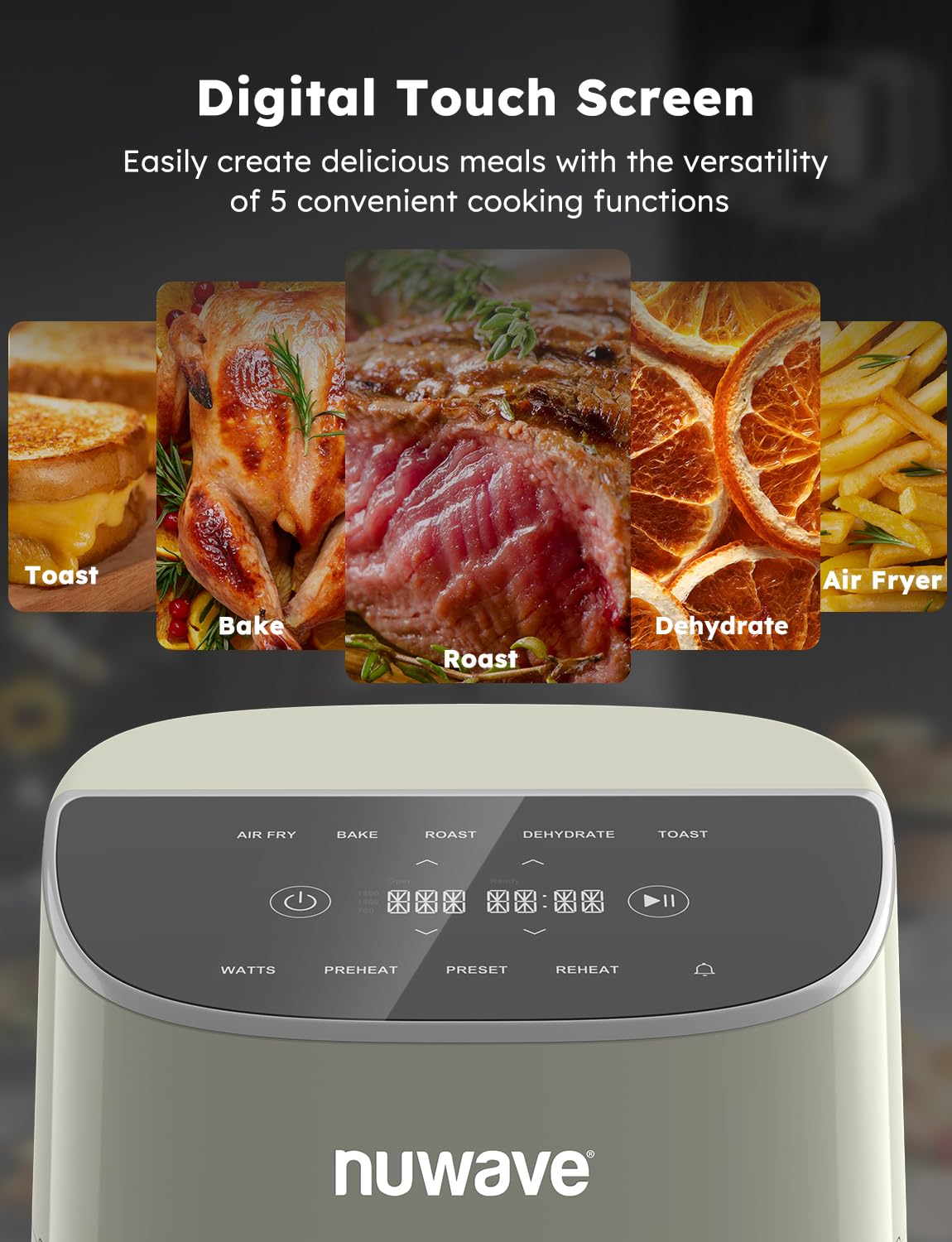 Foto 6 pulgar | Pantalla Táctil Digital Air Fryer Nuwave Brio Plus De 8 Litros Sin Pfas - Venta Internacional.