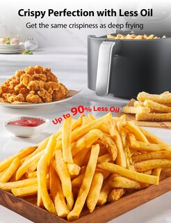Foto 7 | Freidora Toshiba 5.5 Qt Con Tecnología Heat-q Con Un 90% Menos De Aceite - Venta Internacional.