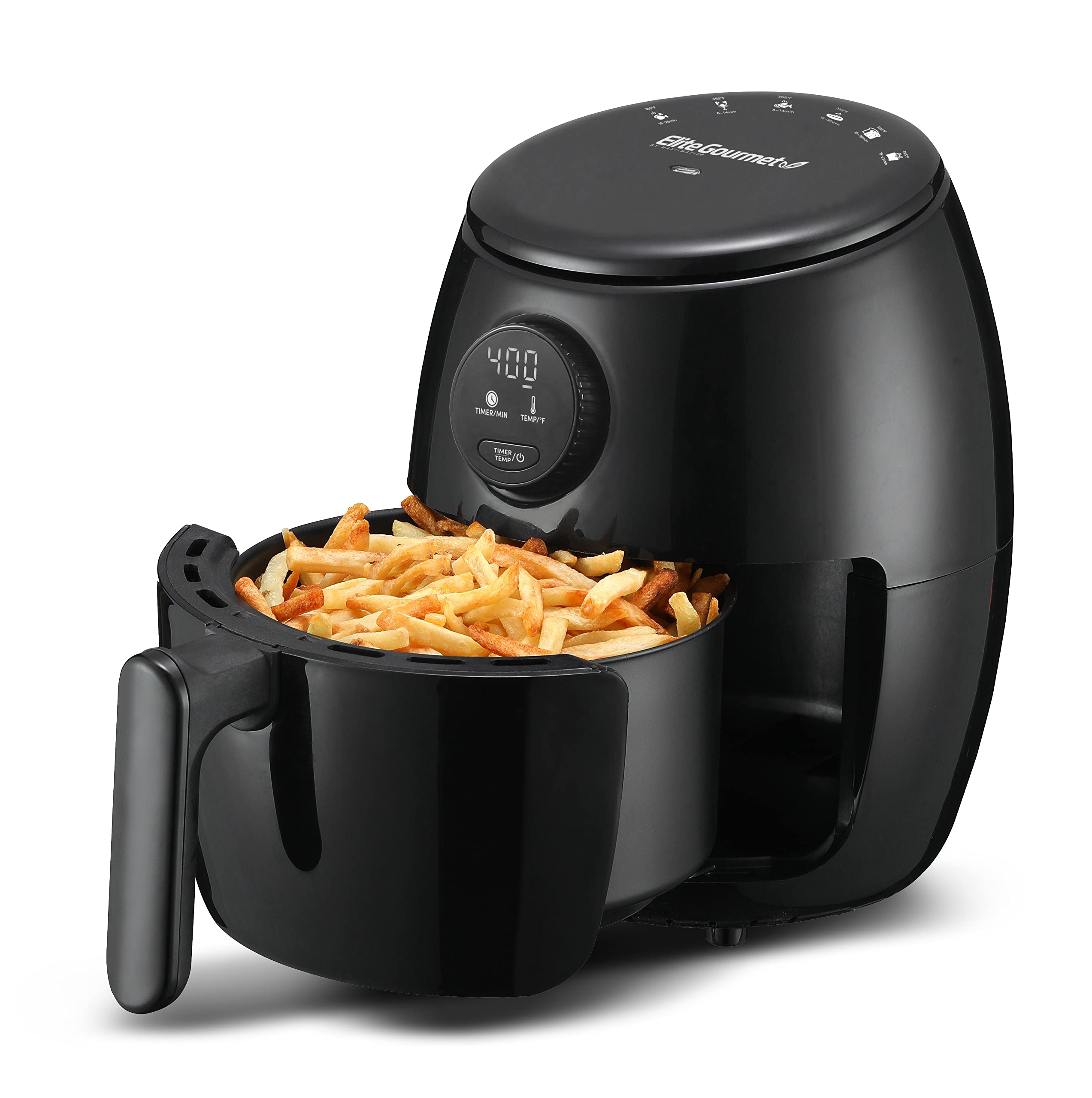 Foto 8 pulgar | Freidora Elite Gourmet Eaf-2612dx 2,1 L 1000 W Negra - Venta Internacional.