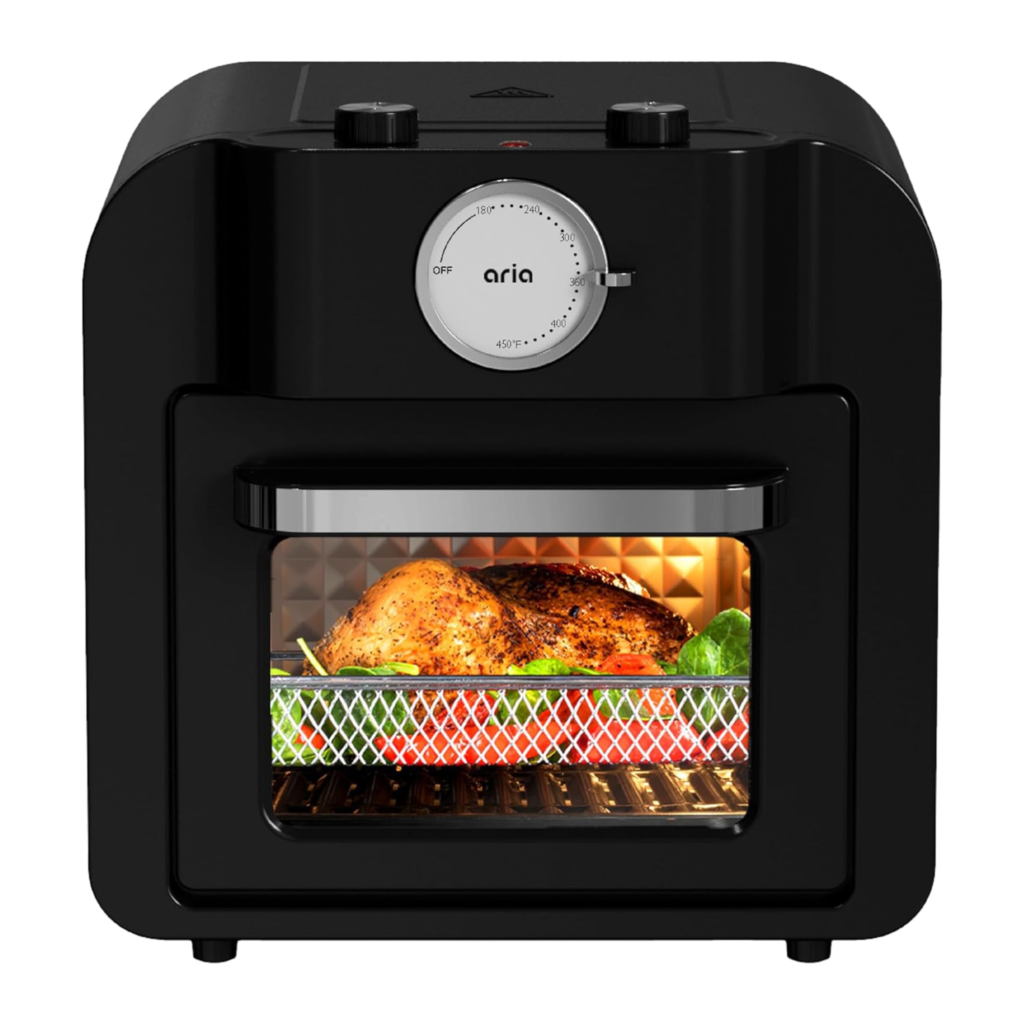 Foto 8 pulgar | Horno Air Fryer Aria Retro 17qt, Funcionalidad 4 En 1 - Venta Internacional.