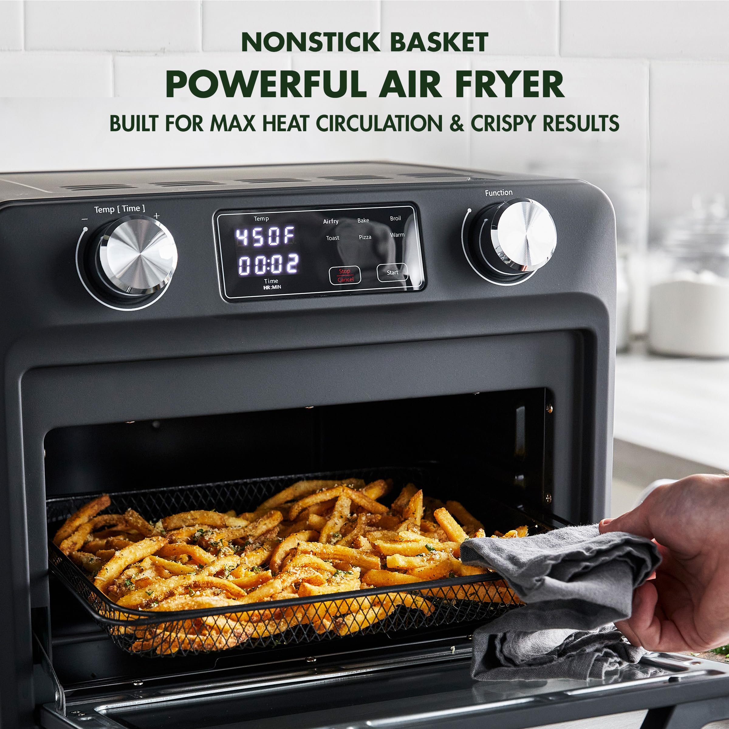 Foto 3 pulgar | Horno Air Fry Greenpan Bistro Negro Mate 9 En 1 - Venta Internacional.