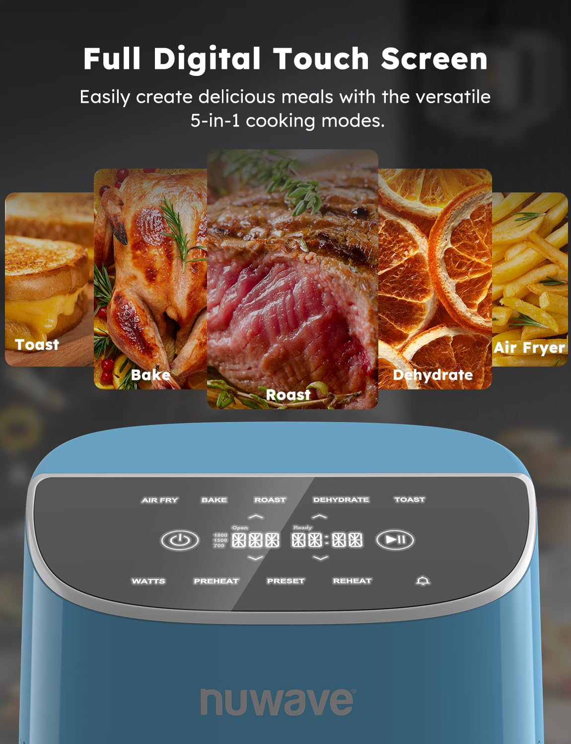 Foto 7 pulgar | Pantalla Táctil Digital Air Fryer Nuwave Brio Plus De 8 Litros Sin Pfas - Venta Internacional.