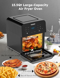 Foto 4 | Horno Air Fryer Nuwave Brio De 15.5 Cuartos De Galón, Tamaño Familiar Extra Grande - Venta Internacional.