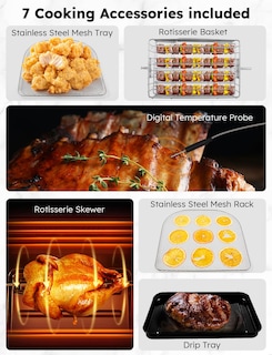 Foto 6 | Horno Air Fryer Nuwave Brio De 15.5 Cuartos De Galón, Tamaño Familiar Extra Grande - Venta Internacional.