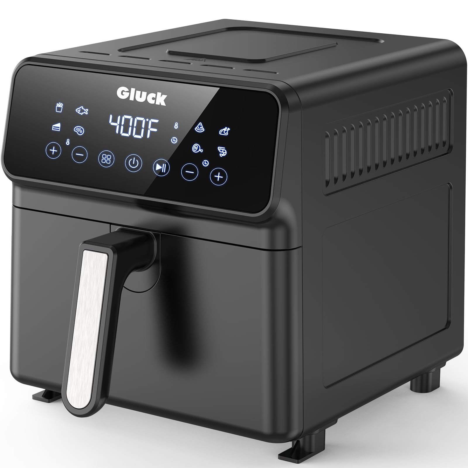 Freidora Gluck De 6 Litros, 1500 W, No Tóxica, Totalmente Metálica, Con Interior Etl - Venta Internacional. $1,970