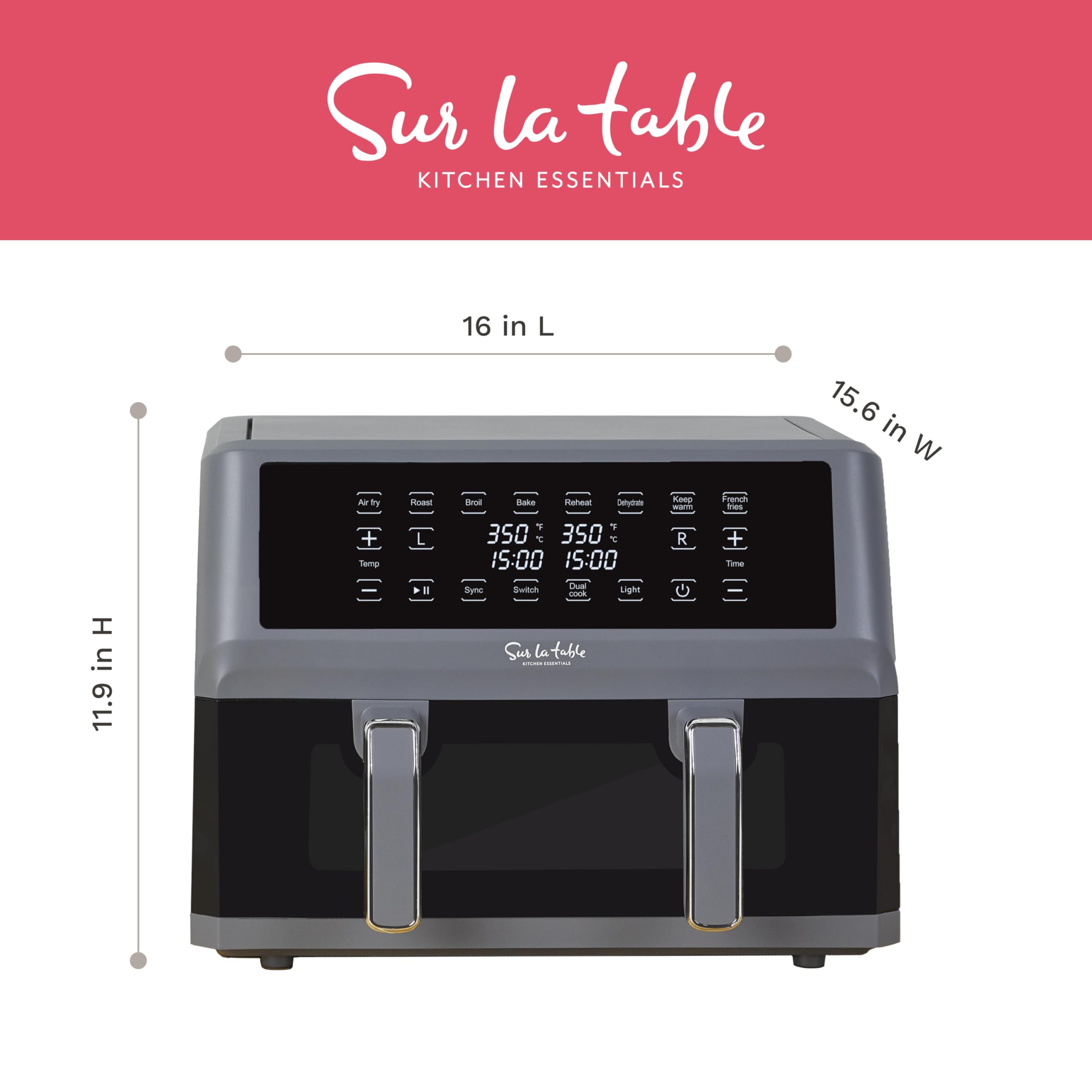 Foto 5 | Air Fryer Sur La Table Kitchen Essentials 11 L 1700 W 7 En 1 - Venta Internacional.