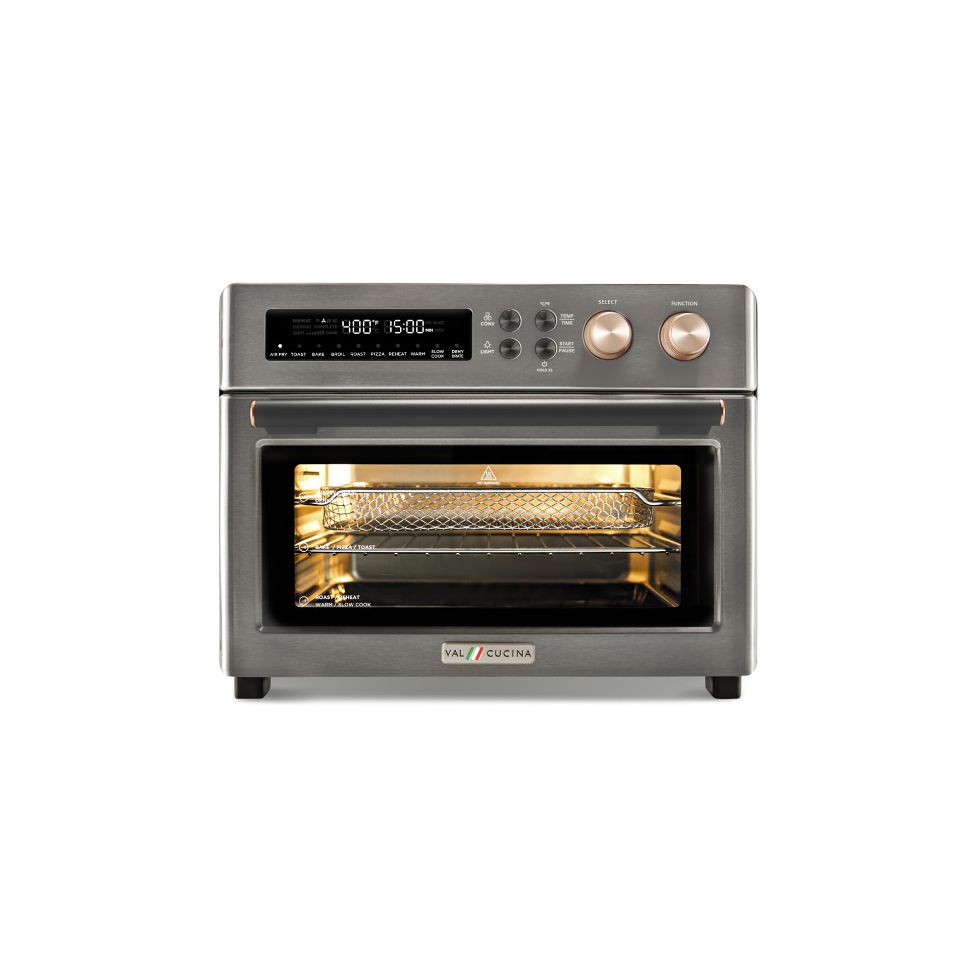 Foto 2 pulgar | Freidora y Horno Tostador con Calefacción Infrarrojos Val Cucina 10 en 1 - Venta Internacional