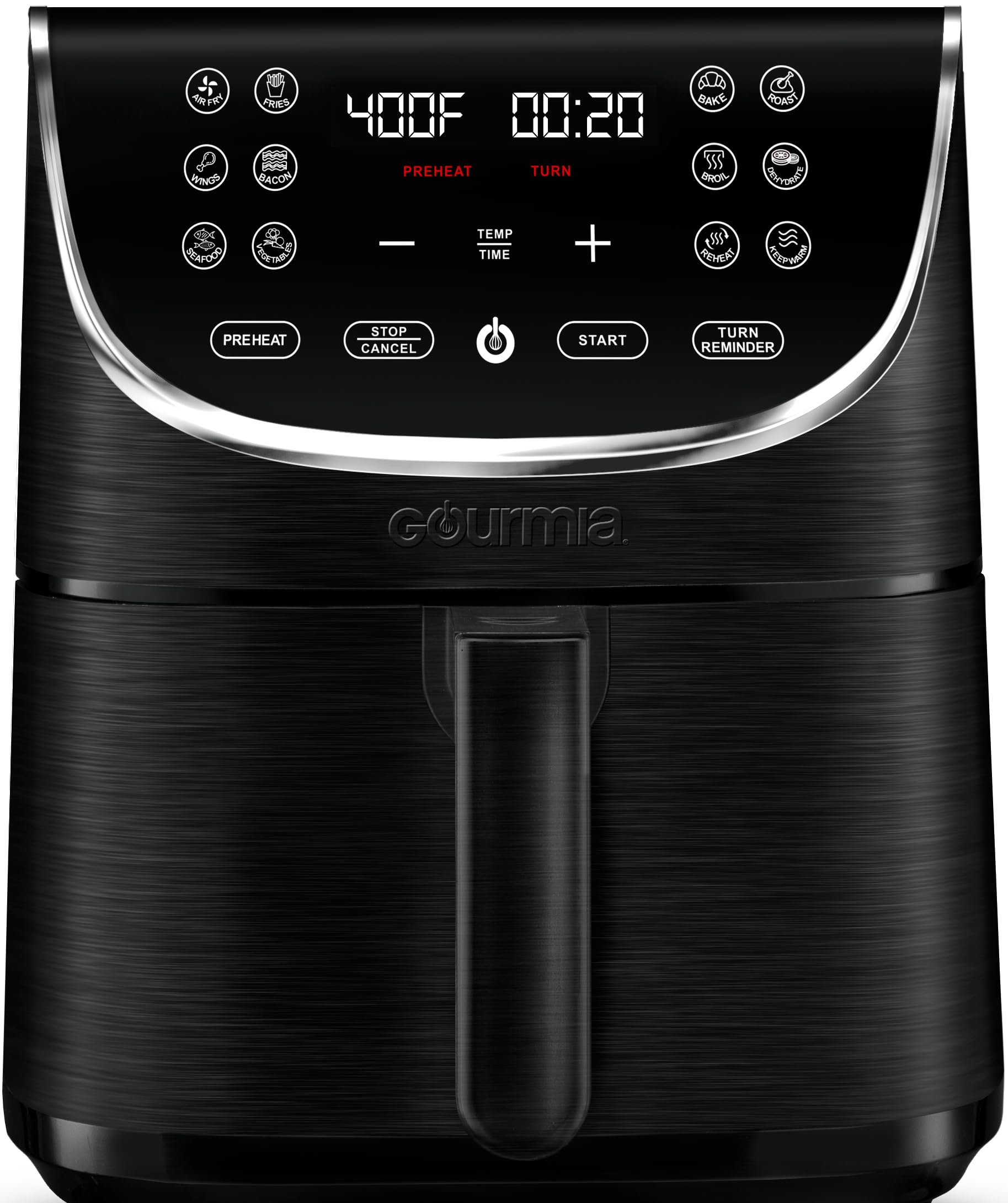 Foto 2 pulgar | Horno Air Fryer Gourmia Gaf716 7l 1700w 12 Presets Negro - Venta Internacional